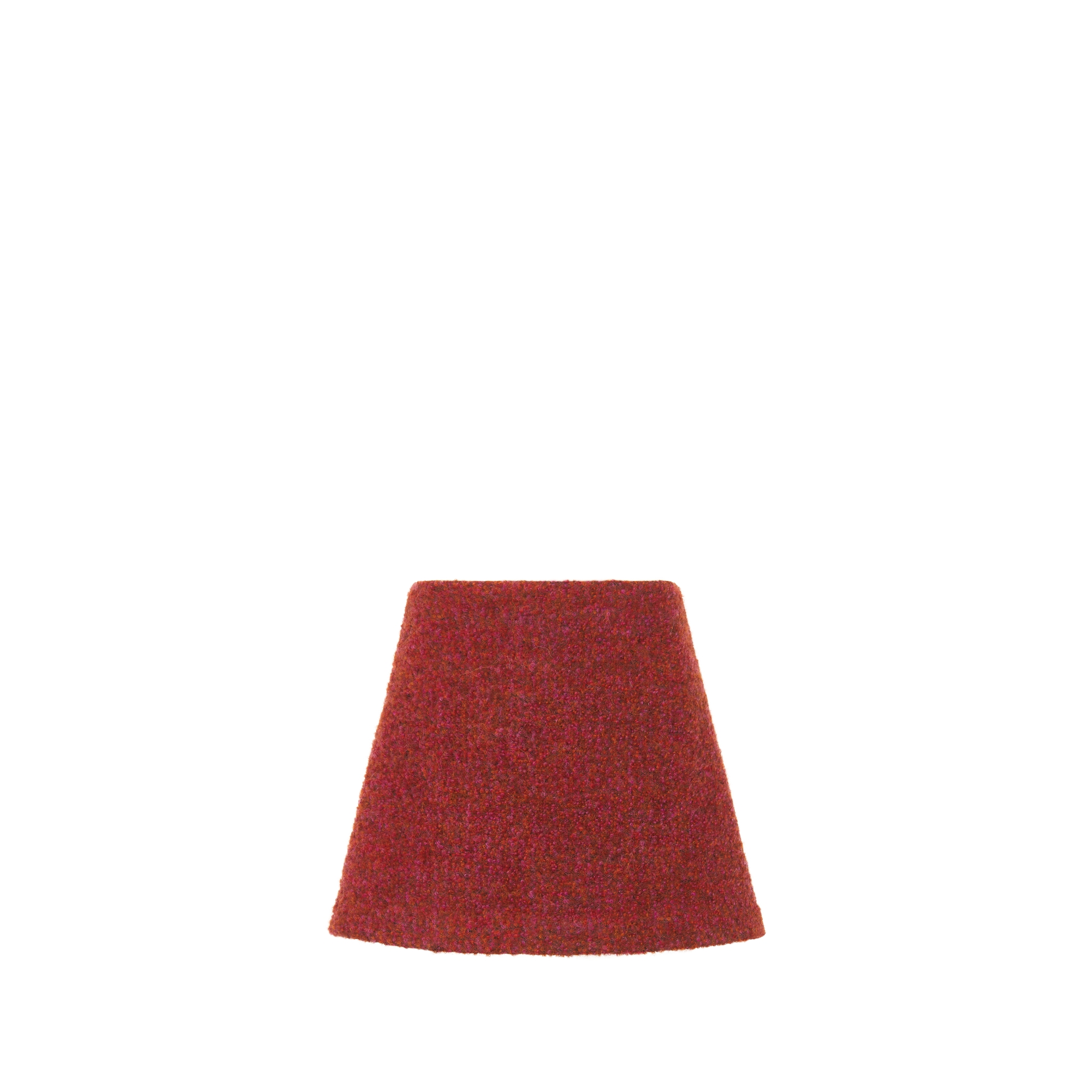 Falda evasé Dior Kids Alpaca y lana rojo frambuesa E08