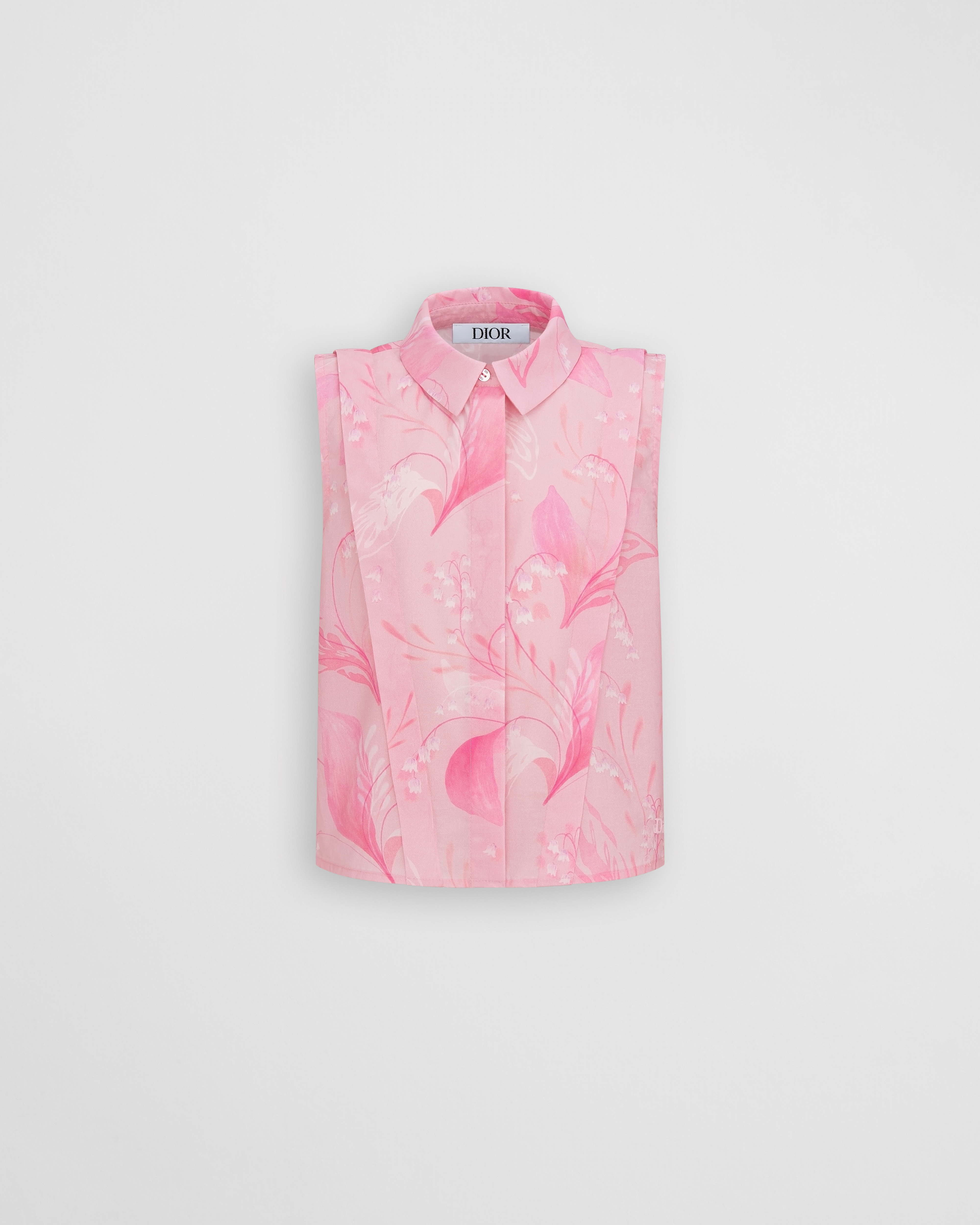 キッズ ノースリーブ シャツ コットンポプリン E01