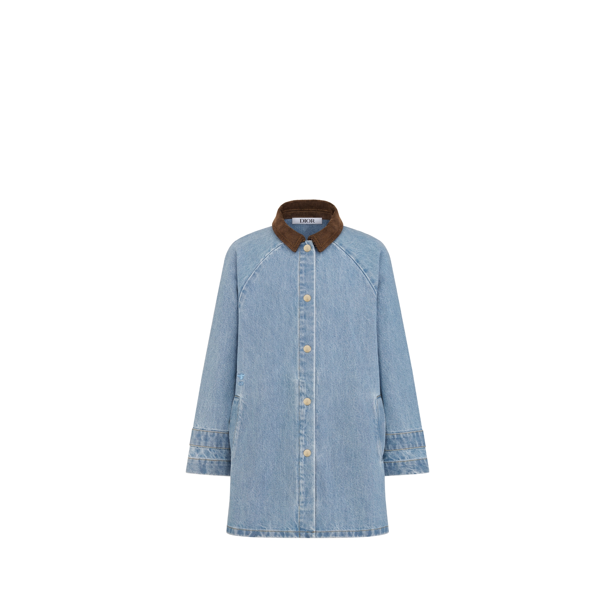 Manteau enfant Denim de coton bleu E01