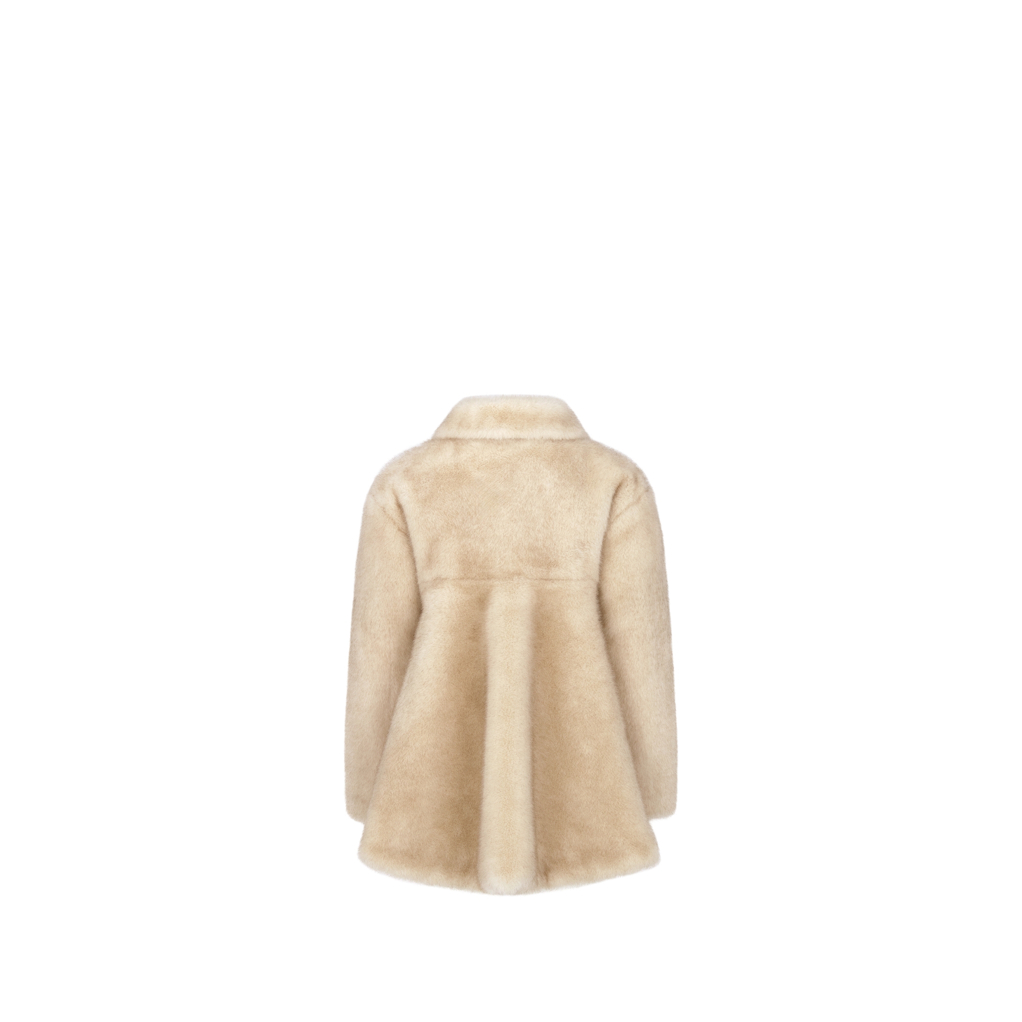 Kids' Coat Beige Faux Fur E08