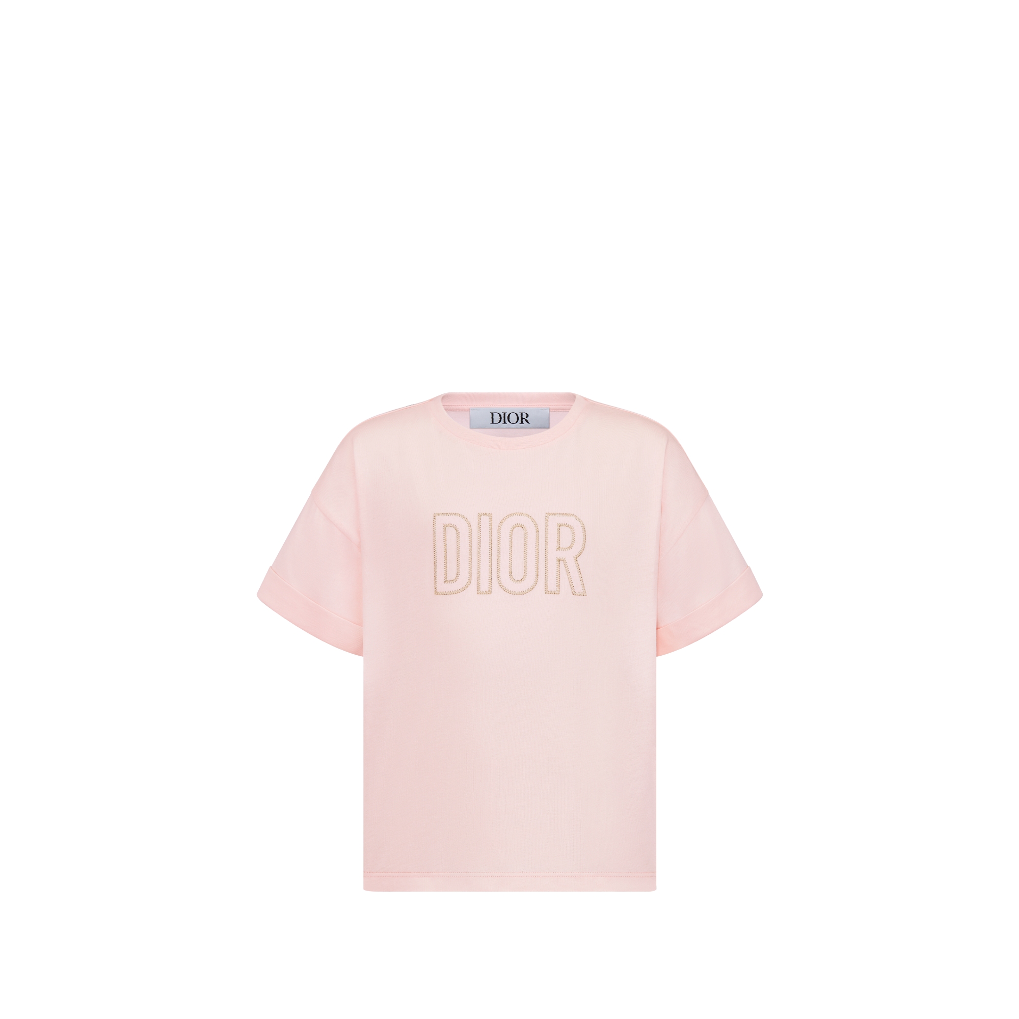 Kids' T-Shirt Pale Pink Cotton Jersey E01