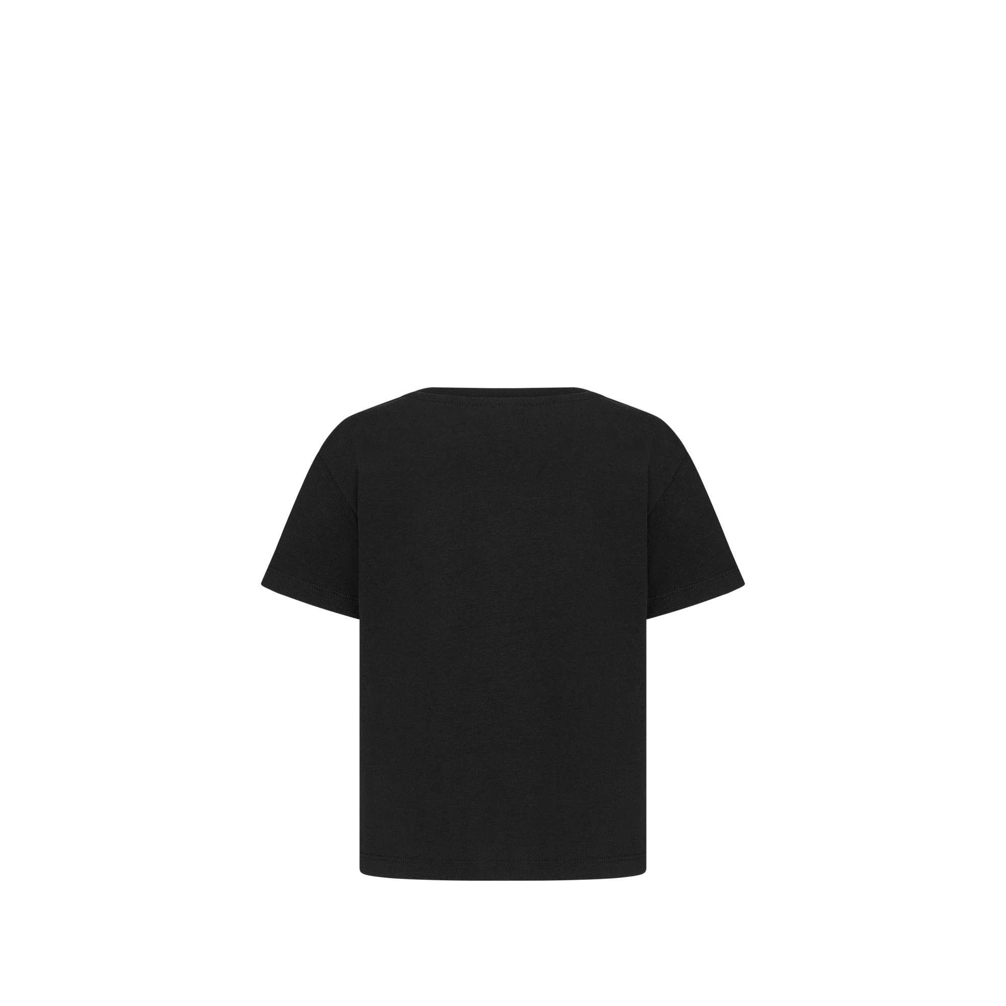 Kids' T-Shirt Black Cotton Jersey E08