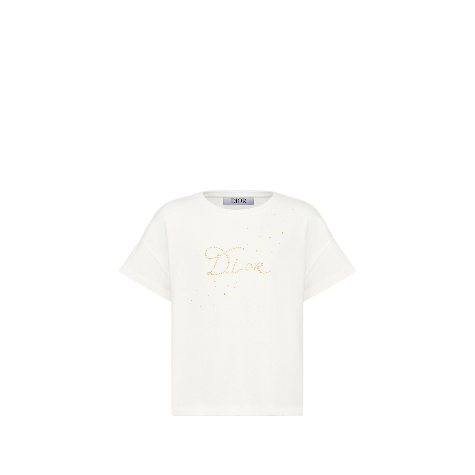 Kids' T-Shirt Ivory Cotton Jersey E01