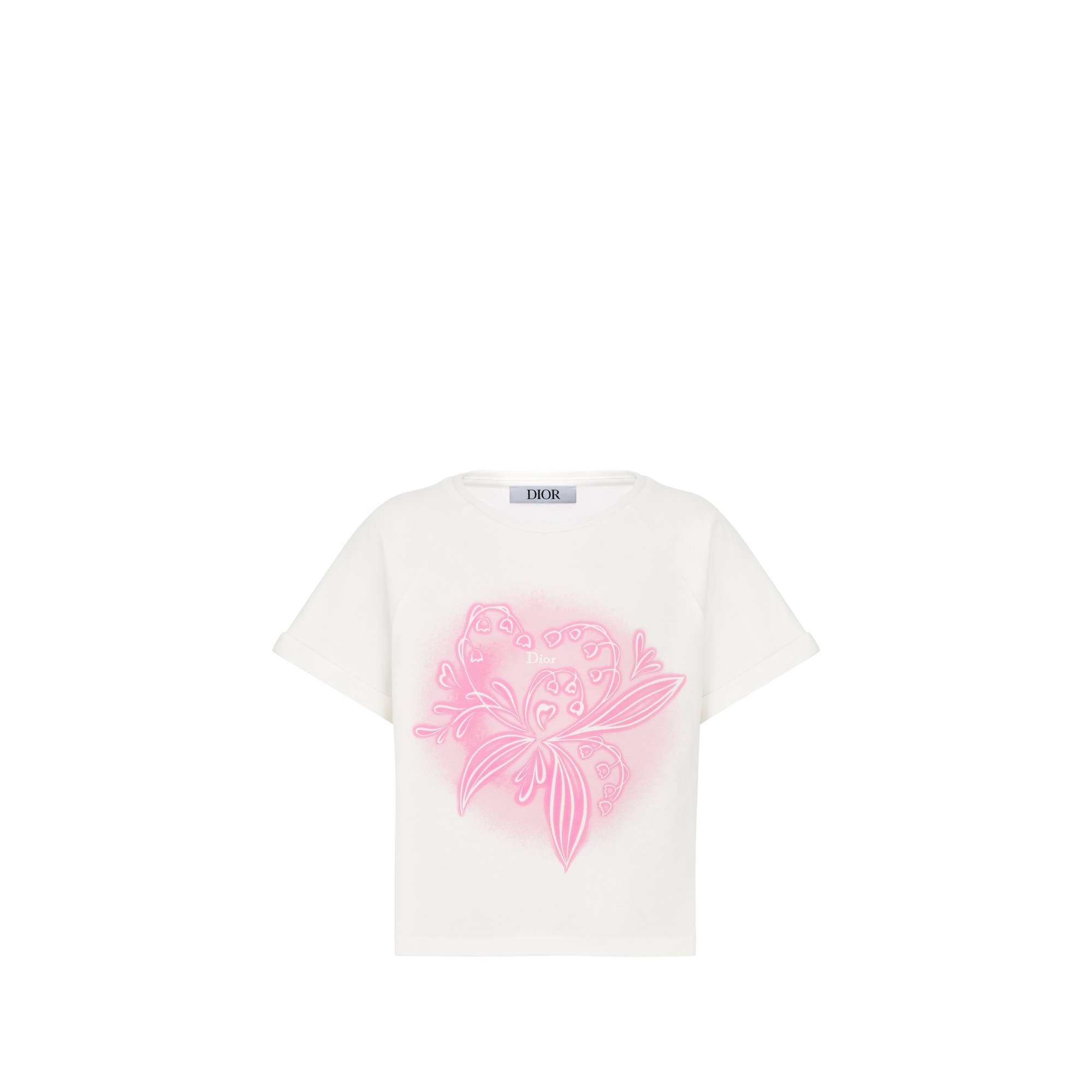 T-shirt per bambini Jersey di cotone avorio E01