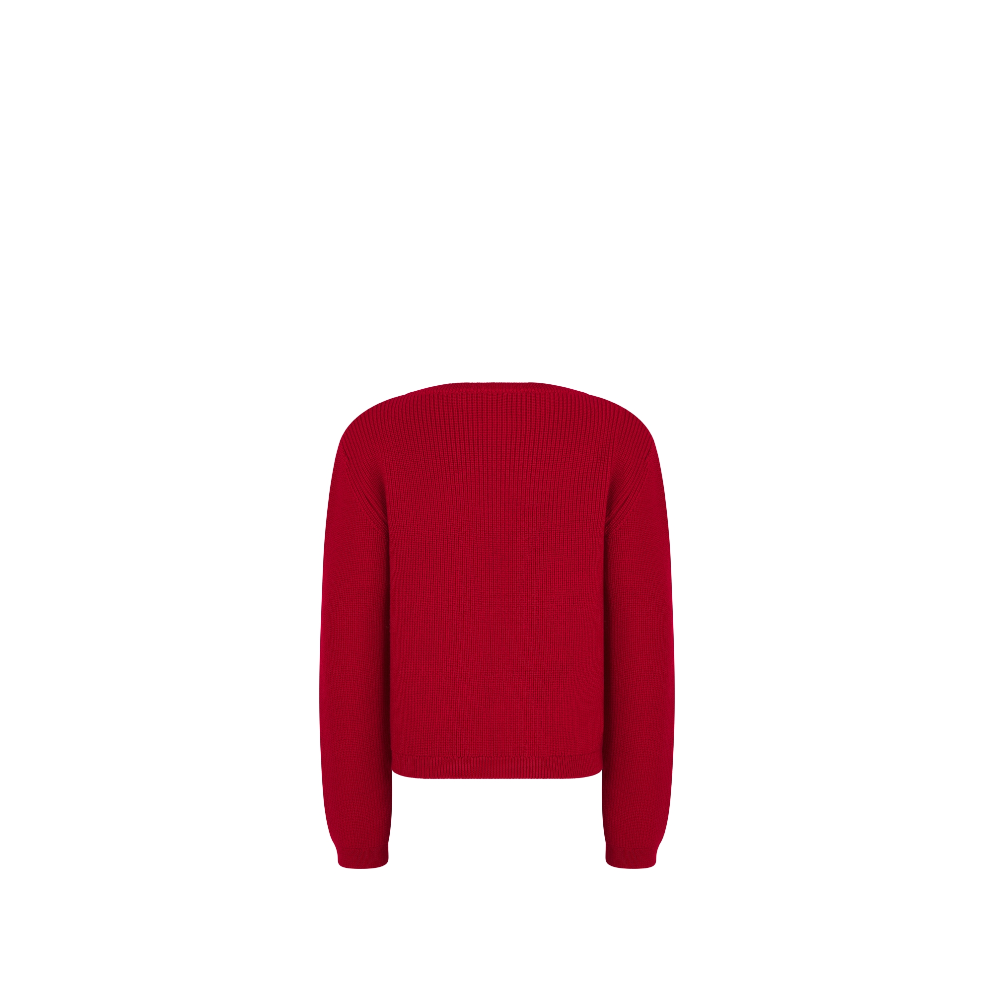 Kids' Cardigan Red Wool Knit E08