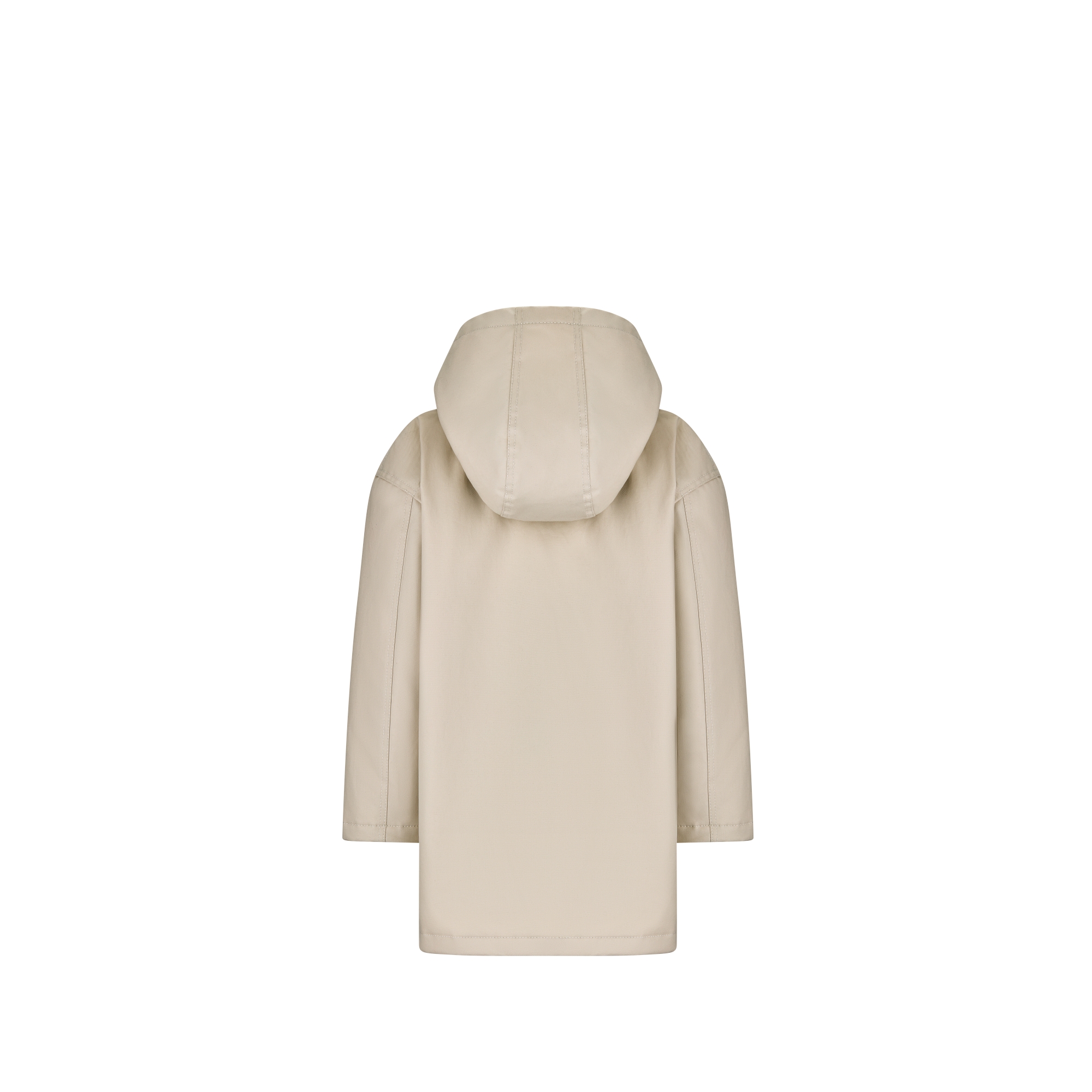 Parka mit Kapuze für Kinder Wasserabweisende Baumwolle in Beige E08