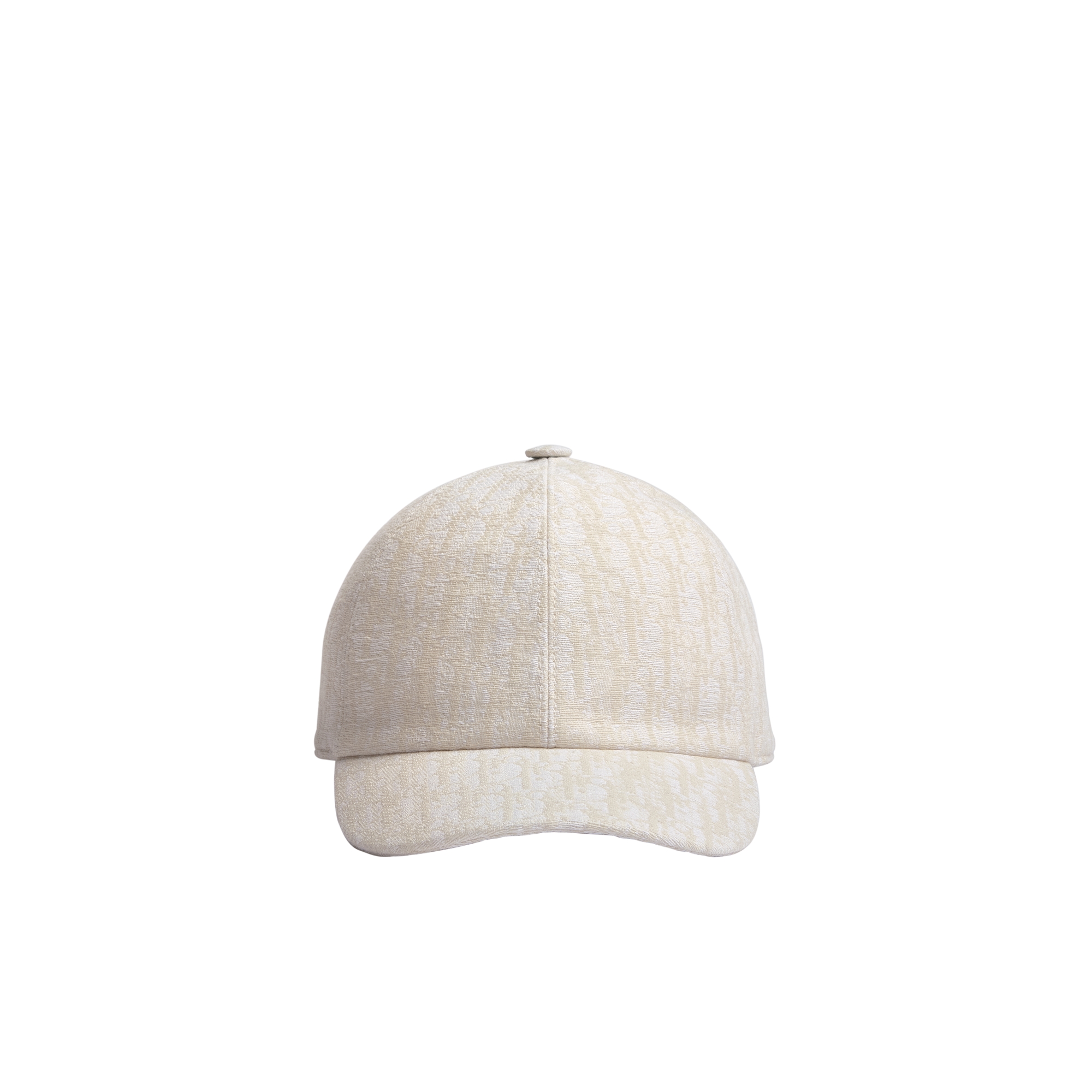 Kids' Cap Beige Cotton Gabardine with Dior Oblique jacquard Motif E01