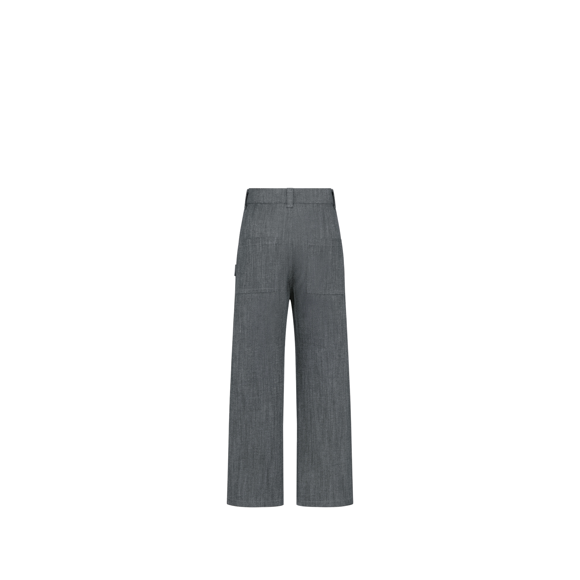 Kids' Pants Anthracite Gray Cotton Canvas E08