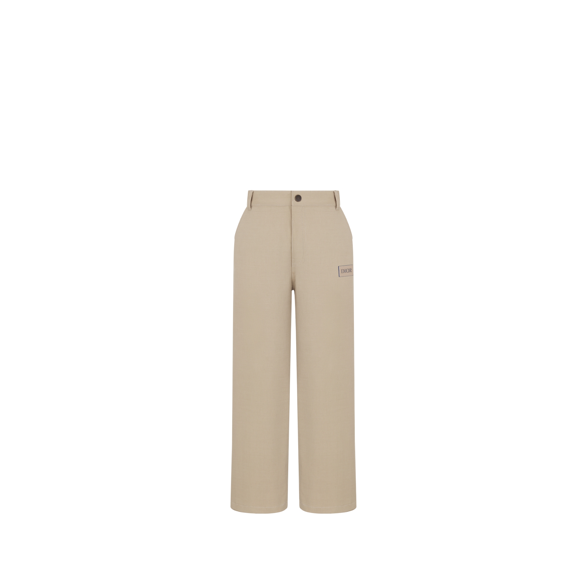 Pantaloni per bambini Gabardine di misto cotone beige E01