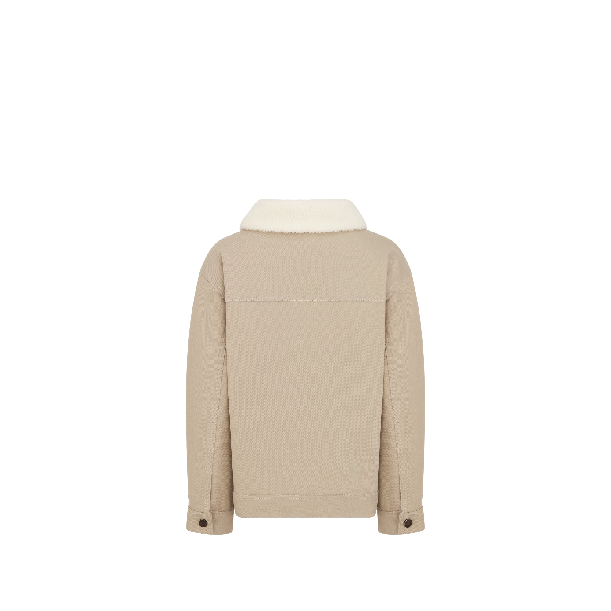 Jacke für Kinder Gabardine aus Baumwollmischung in Beige E08