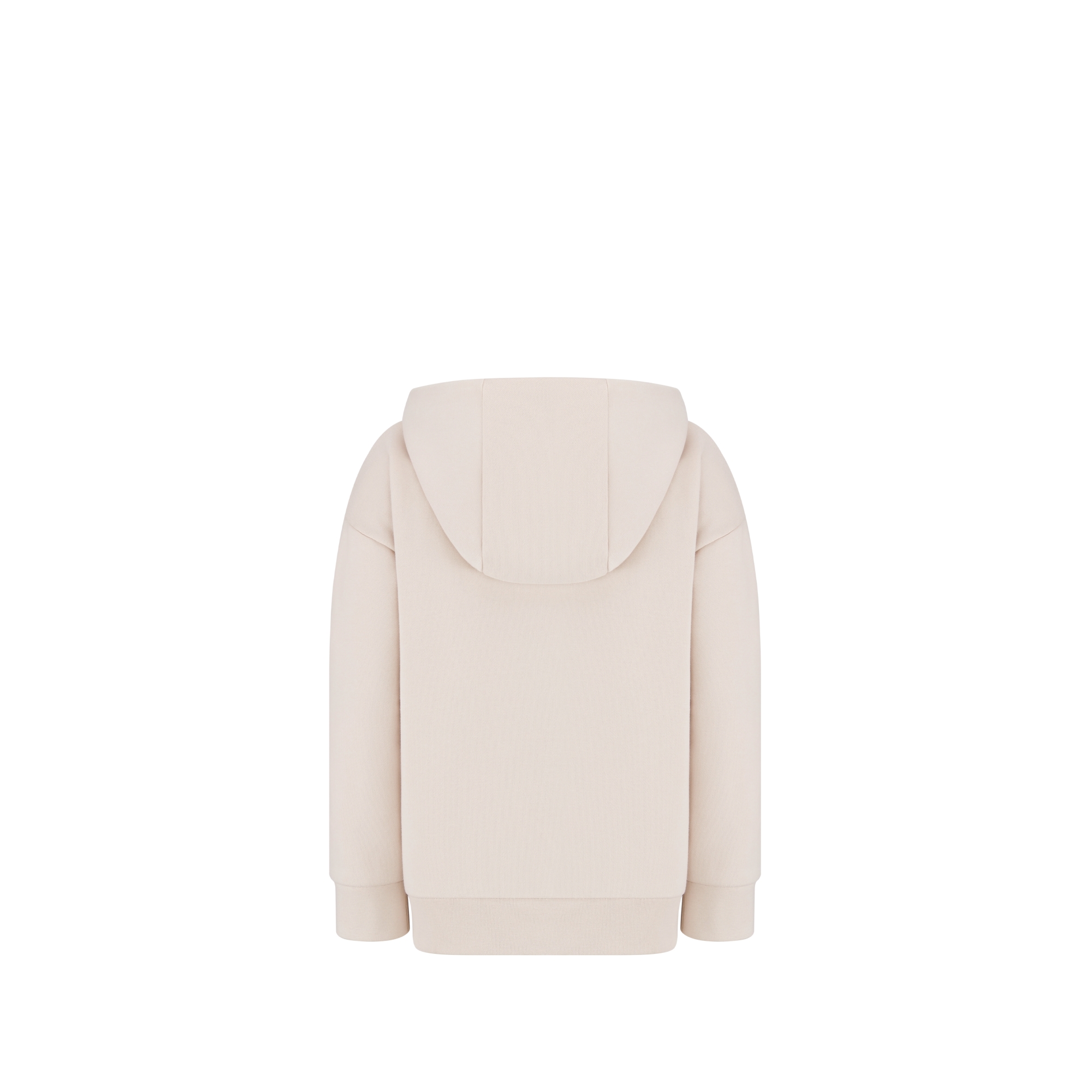 童裝拉鏈連帽衫 米色全棉抓毛絨 E08