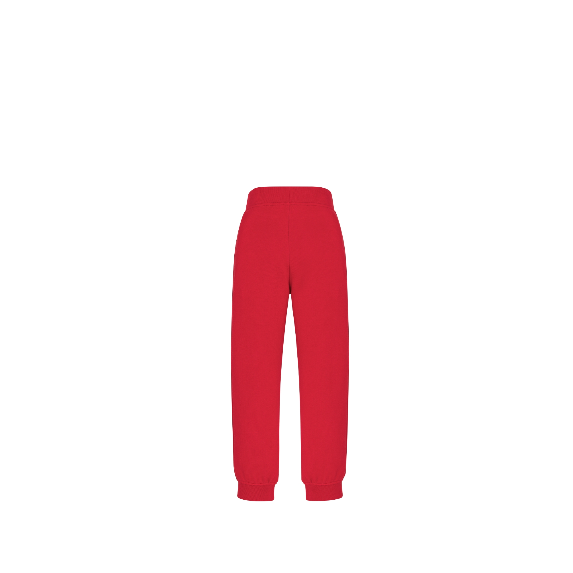 Kids' Track Pants Red Cotton Fleece E08