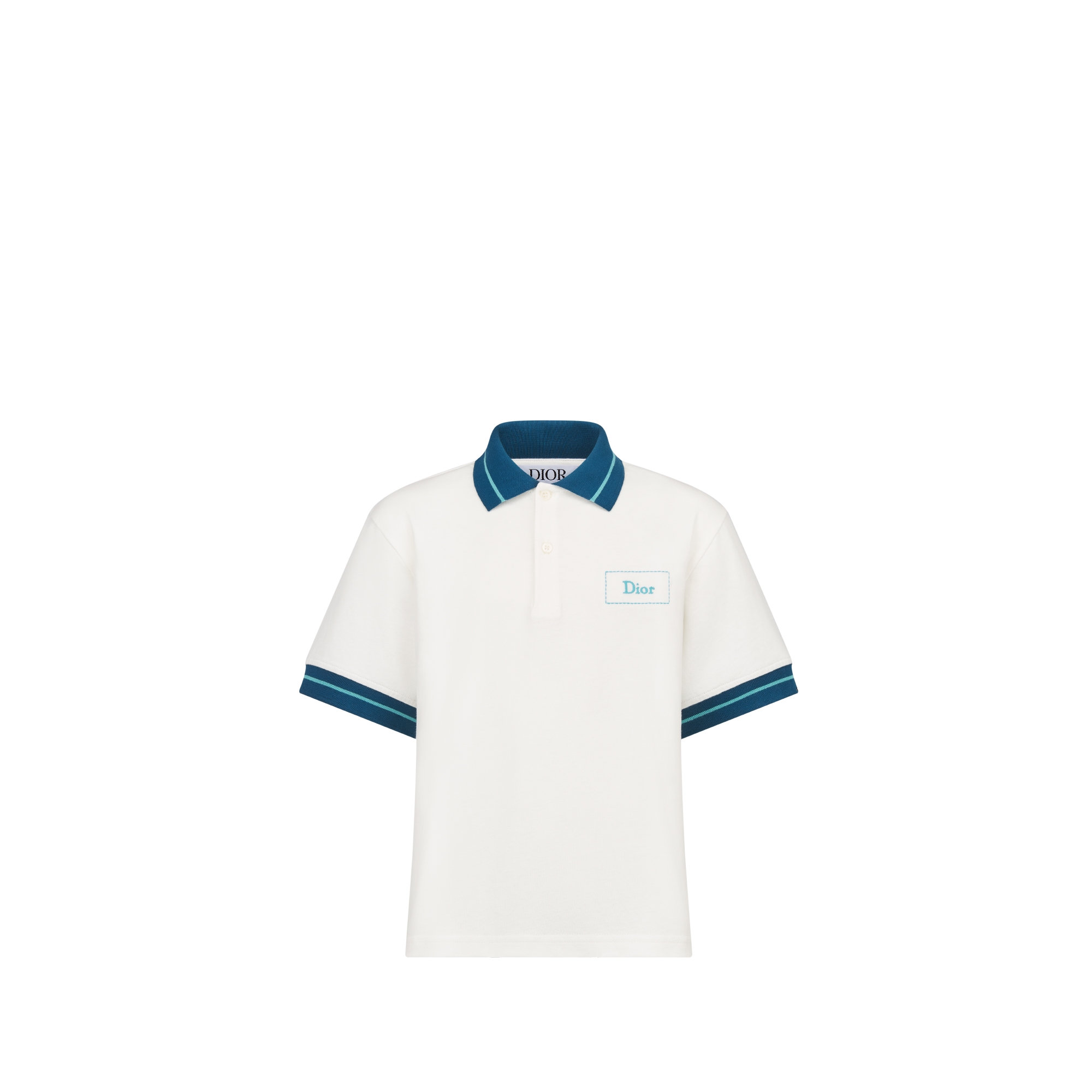 Kids' Polo Shirt Ivory Cotton Jersey E01