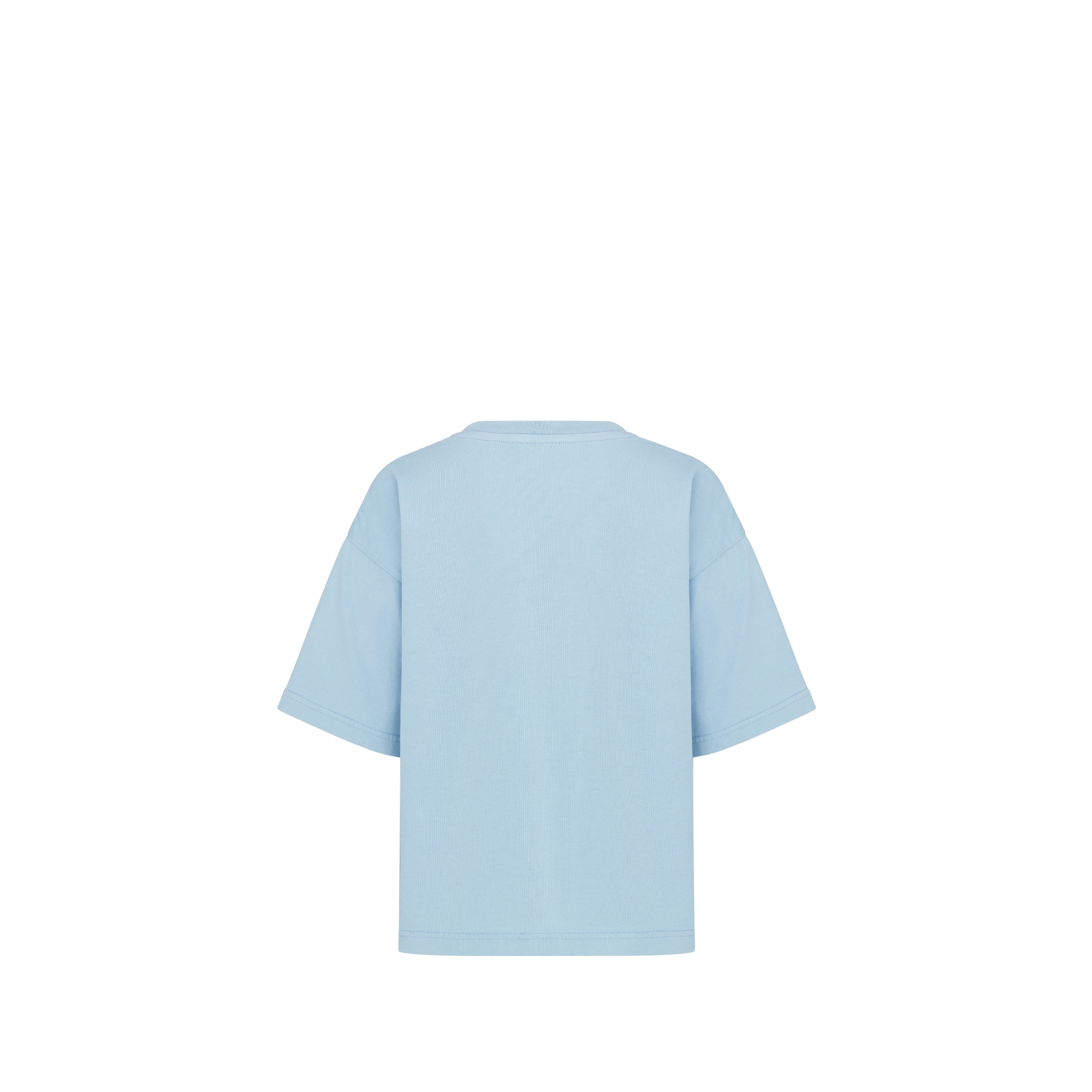 Kids' T-Shirt Stonewashed Blue Cotton Jersey E08