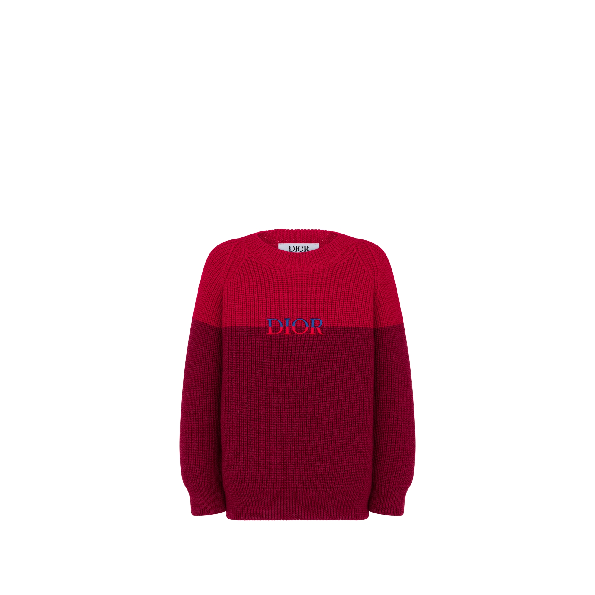 Kids' Sweater Red and Deep Red Wool Knit E01