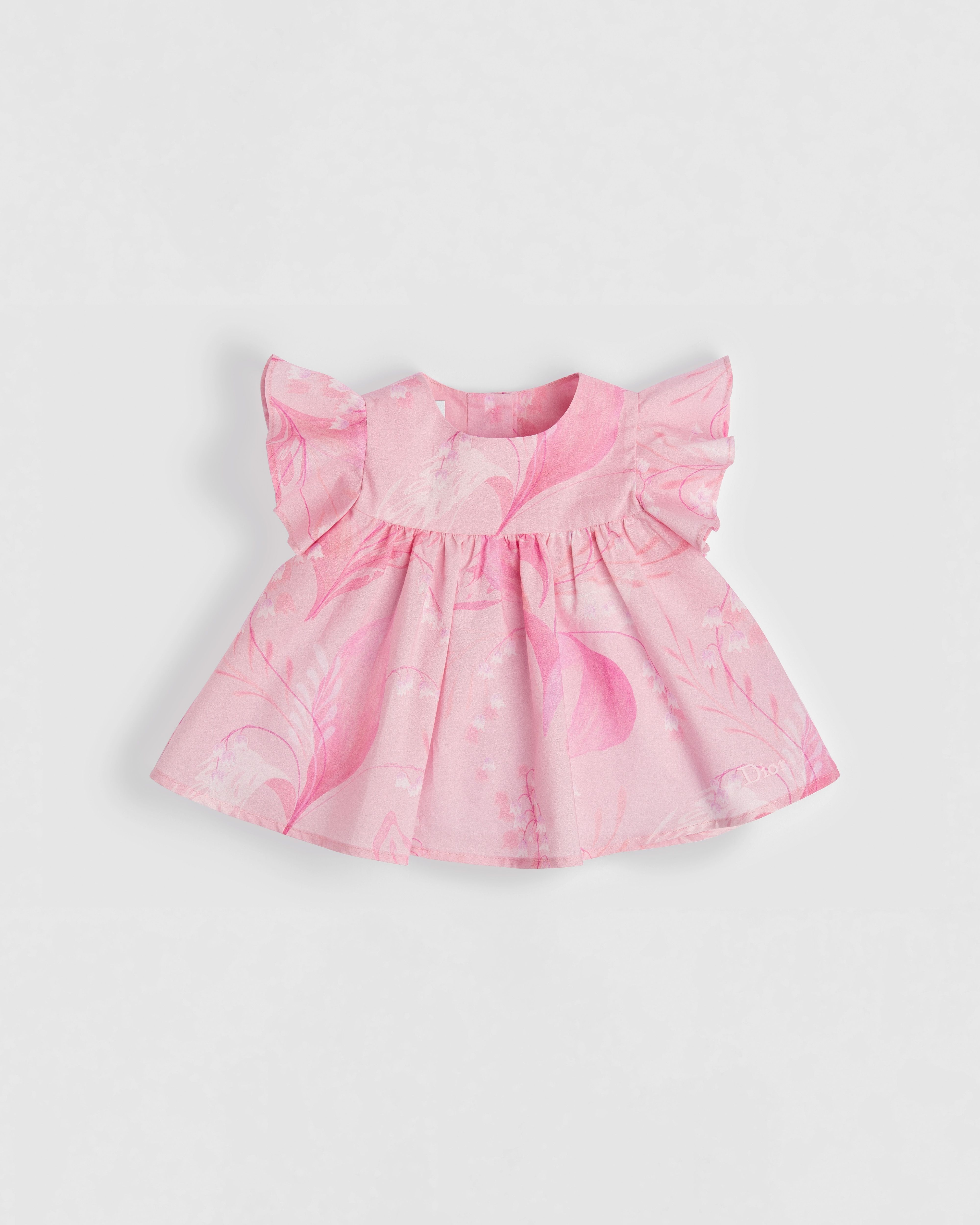 Baby Blouse Pink Lily of the Valley Cotton Poplin E01