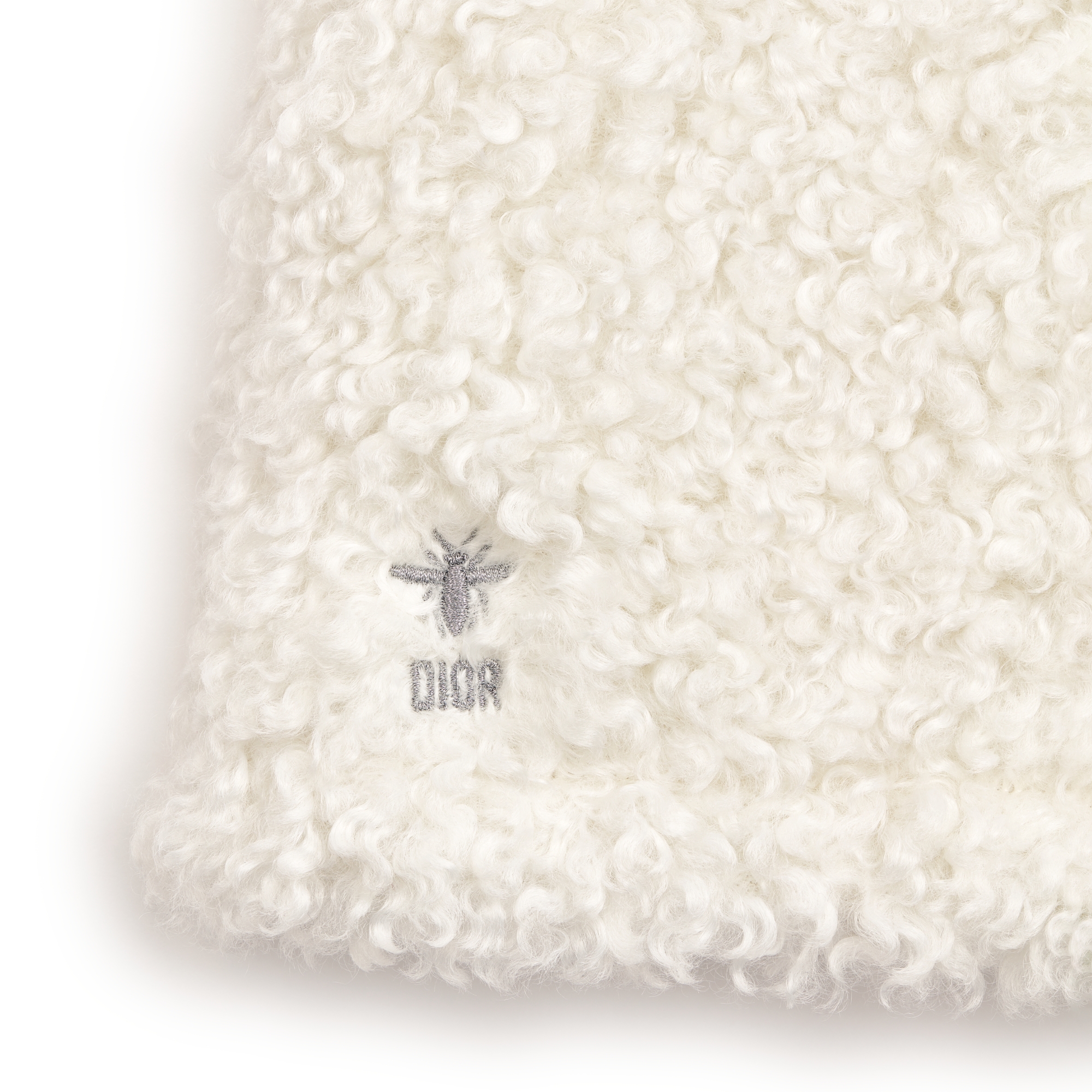 A-Linien-Kleid für Babys Bouclé in Elfenbeinfarbe E09