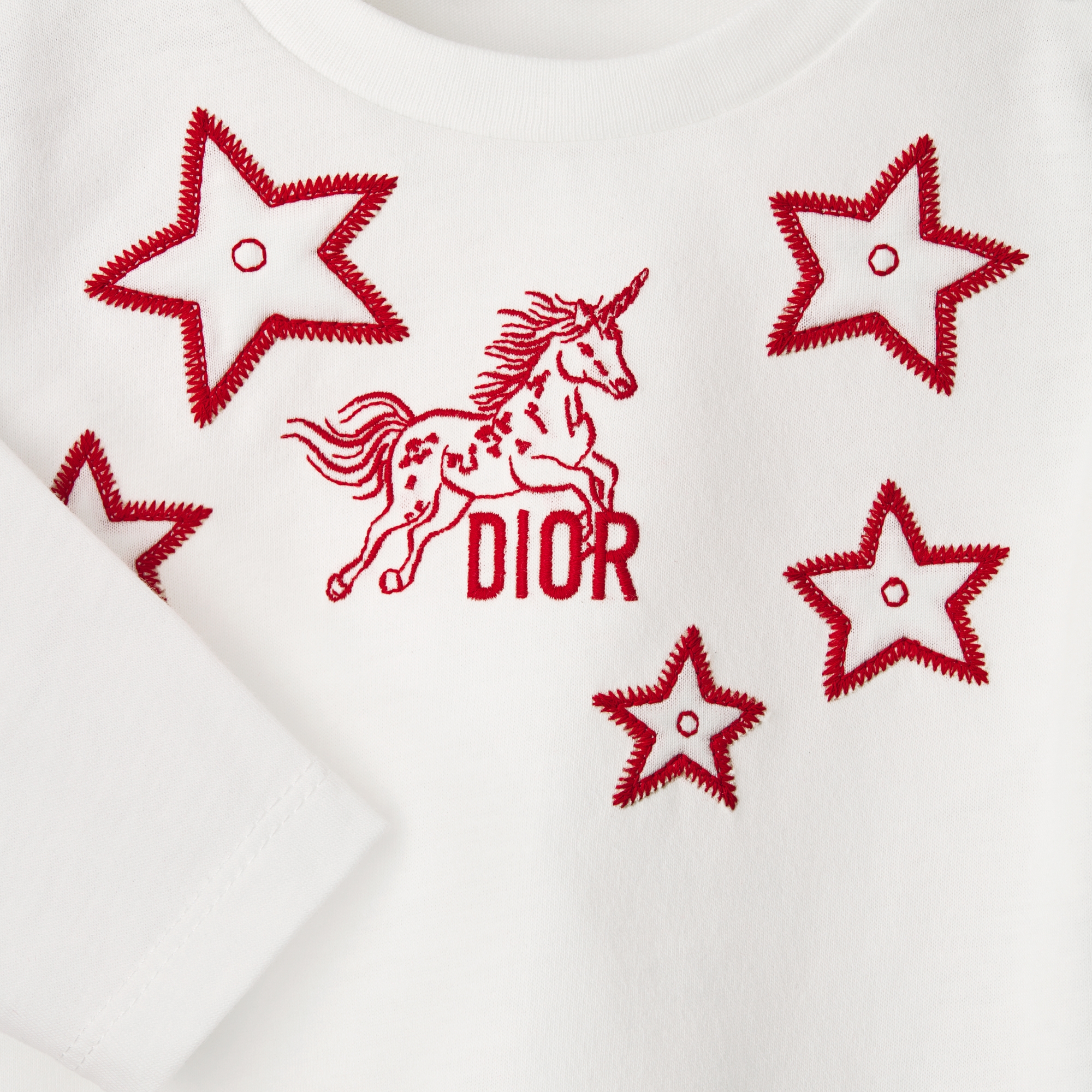 Baby Long-Sleeved T-Shirt Ivory Cotton Jersey E09