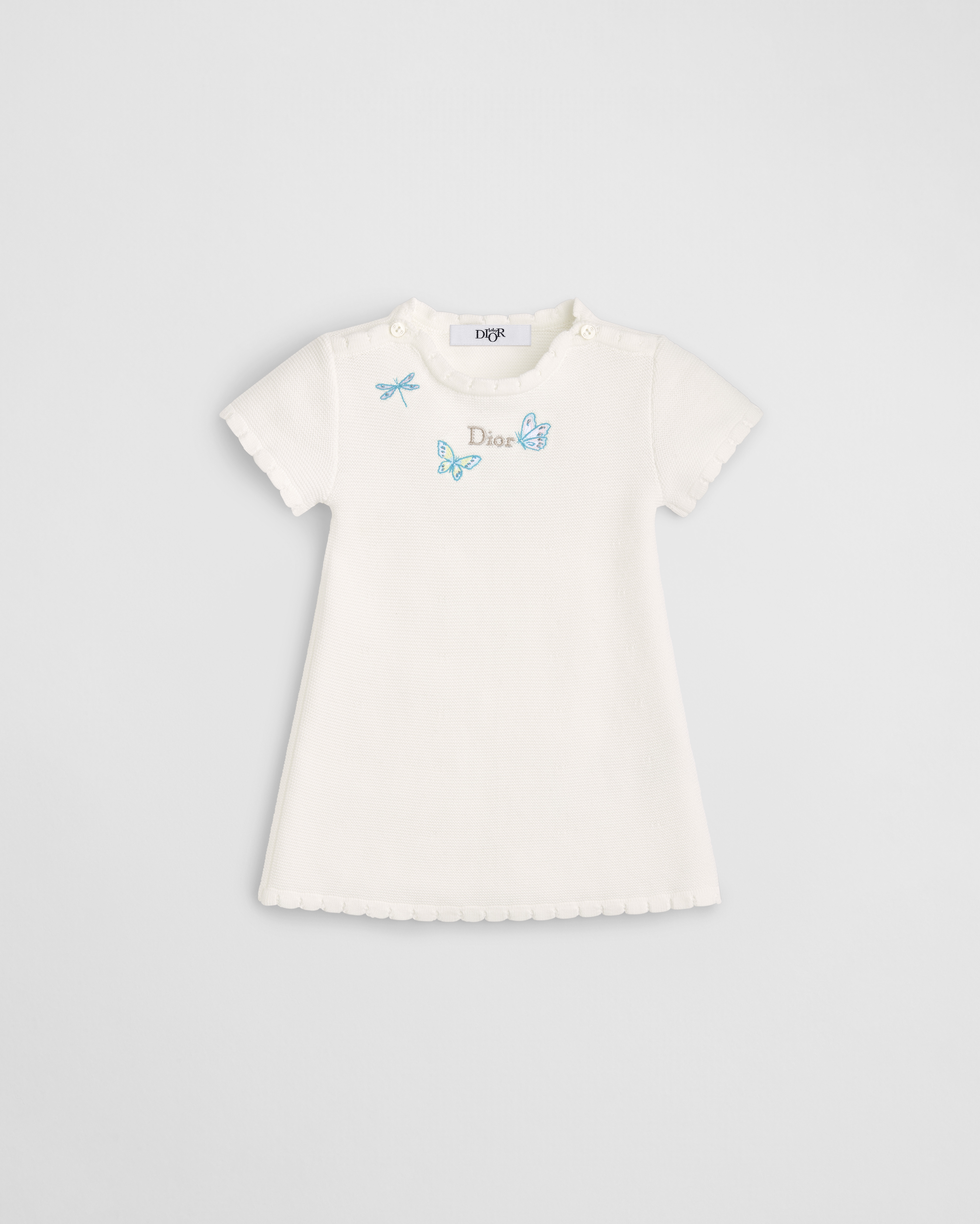 ベビー Aラインドレス コットンニット E01