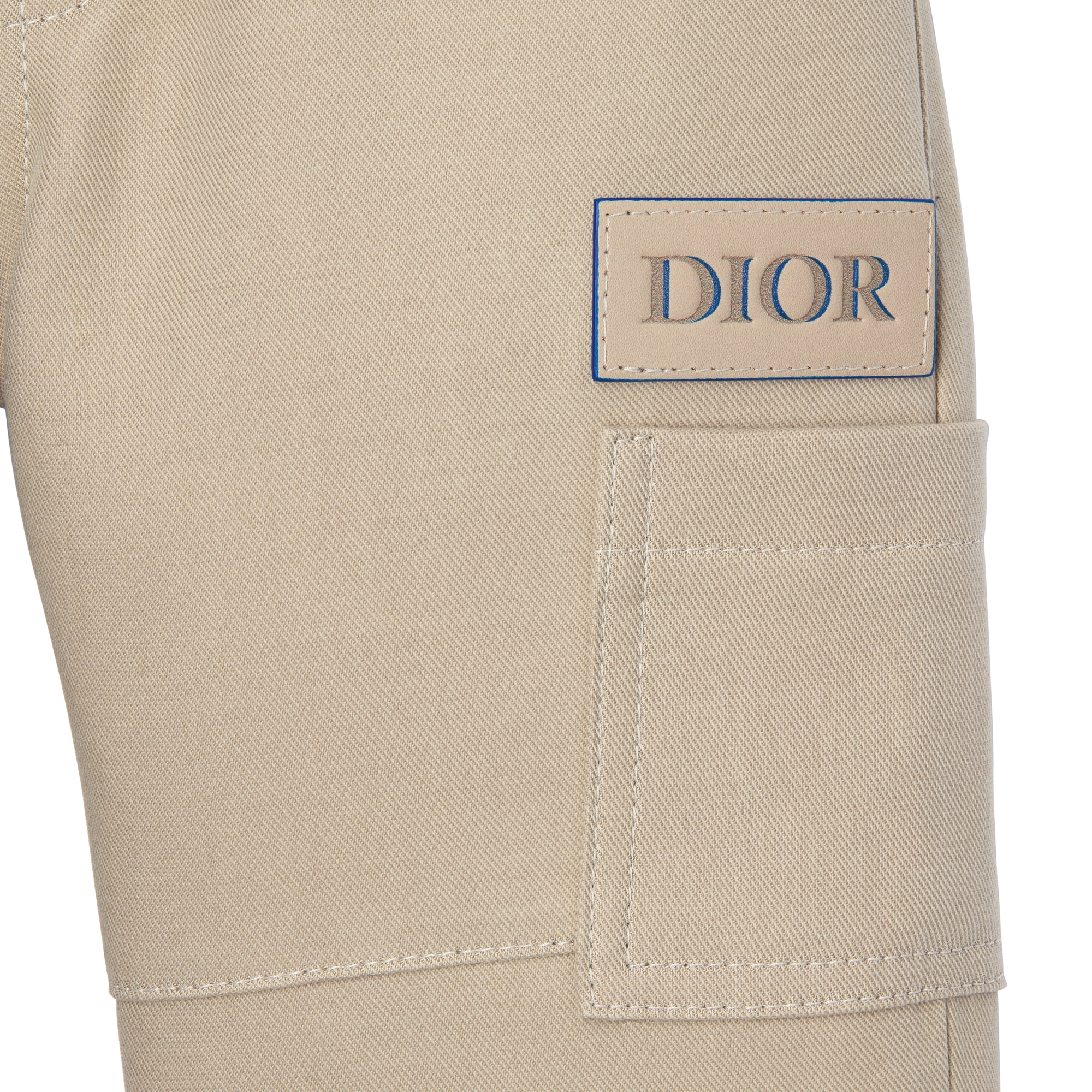 Baby Pants Beige Cotton-Blend Gabardine E09