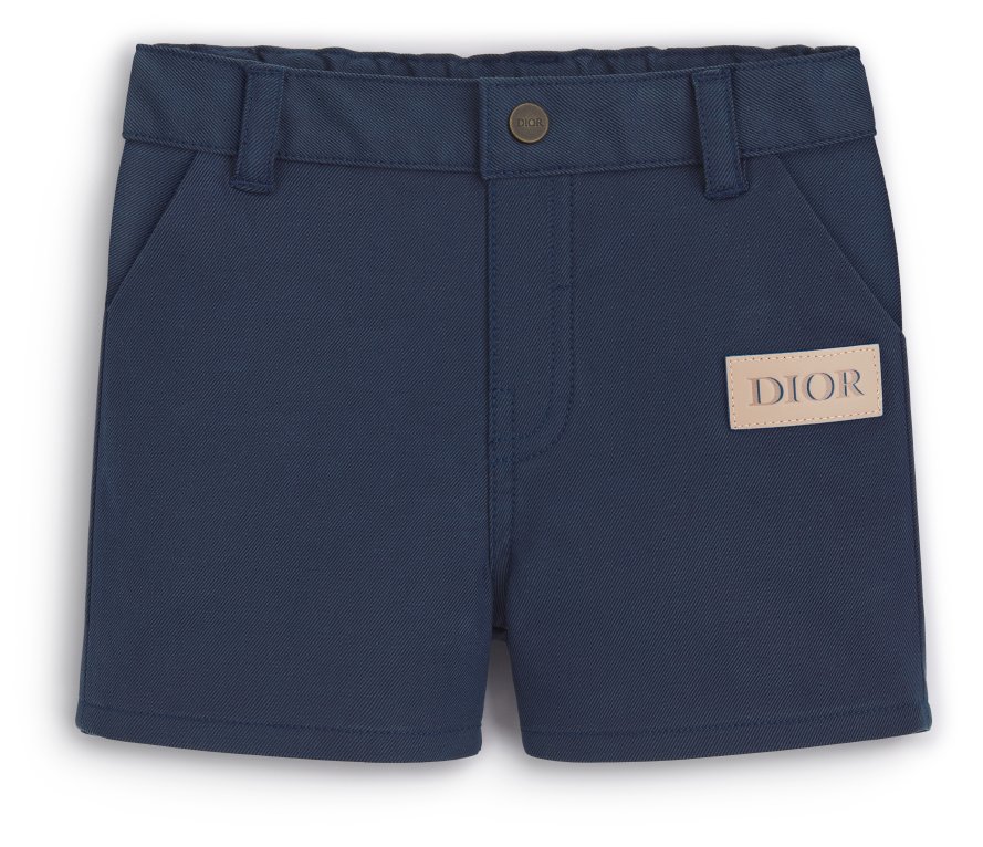 Baby Shorts Blue Cotton Denim | DIOR