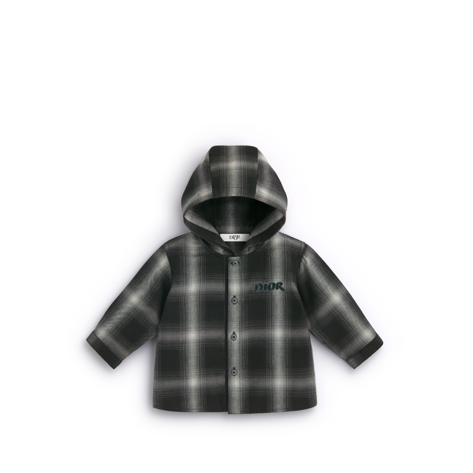 ベビー フード付き シャツ コットンブレンド E01