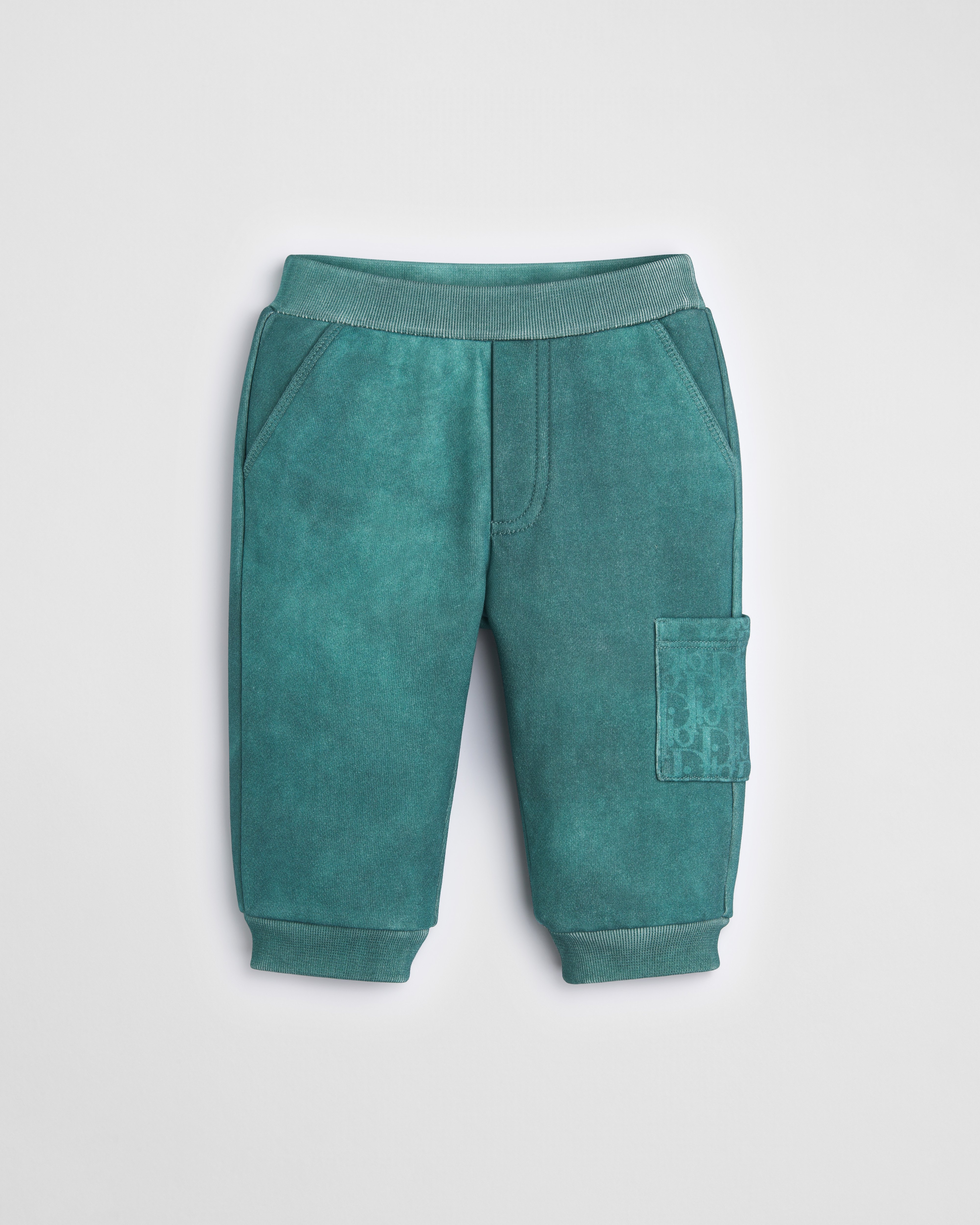 Baby Track Pants Blue Cotton Fleece E01