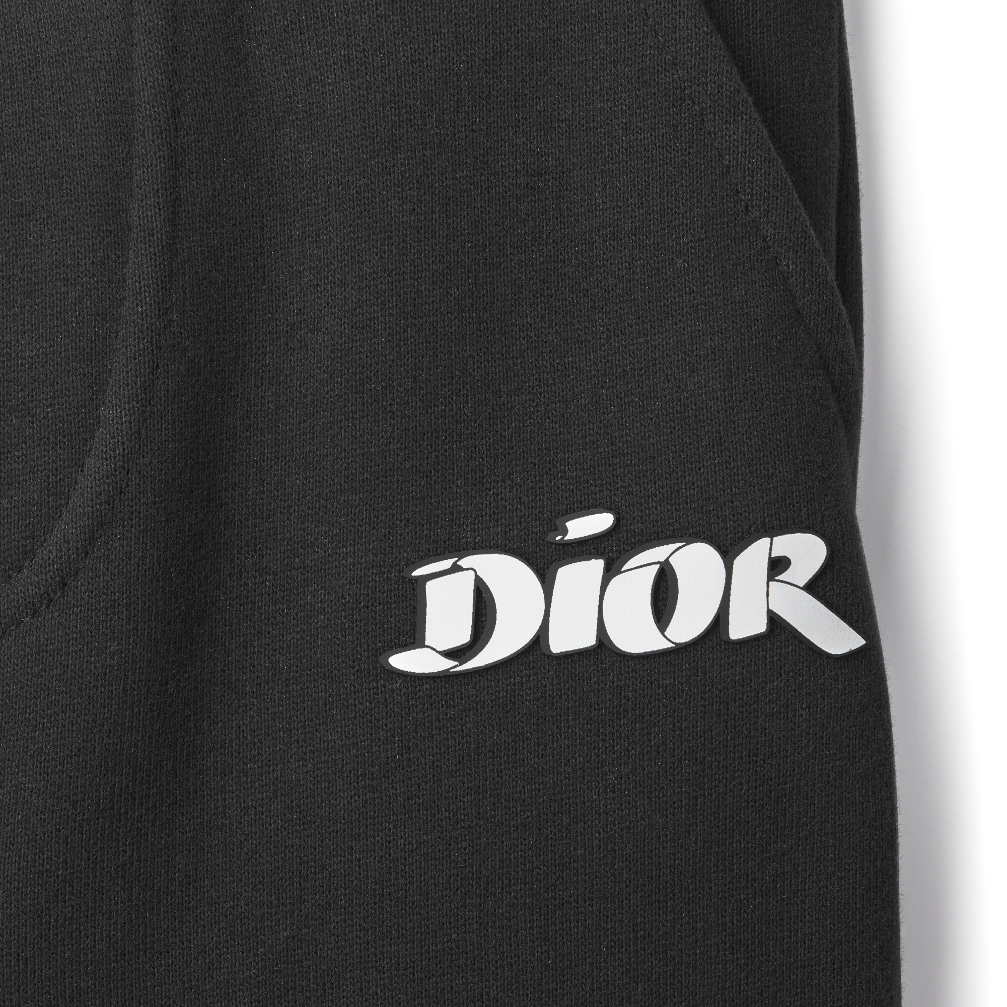 Trainingshose für Babys Gebürstetes Baumwollfleece in Schwarz E09