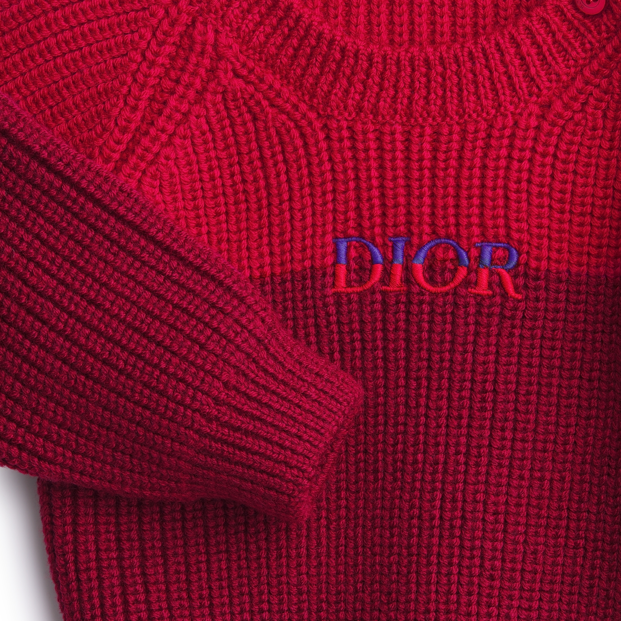 嬰兒毛衣 紅色和深紅色羊毛針織 E09