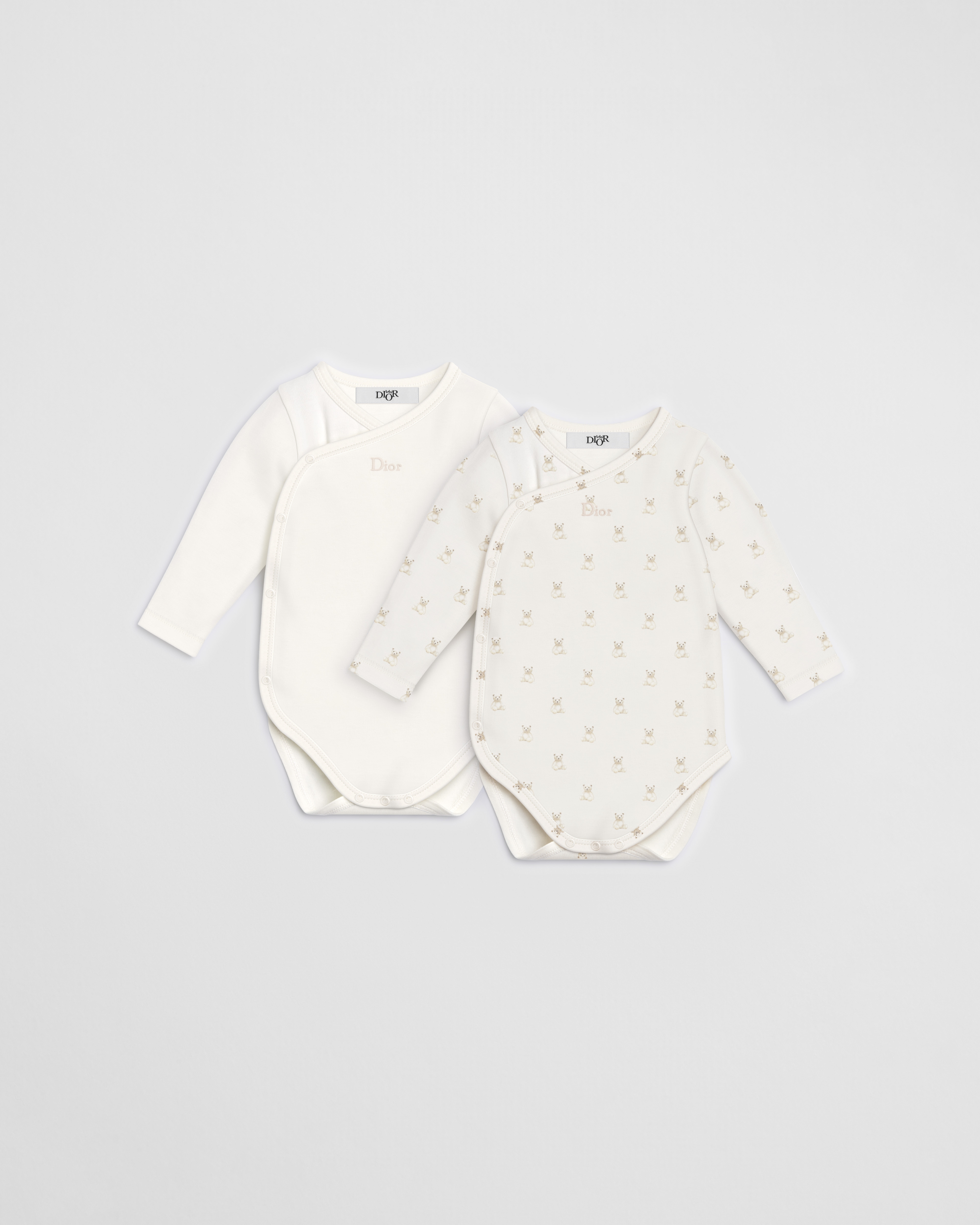 Gabriel ロングスリーブ ボディスーツ ギフトセット Gabriel the Bear コットンジャージー E01