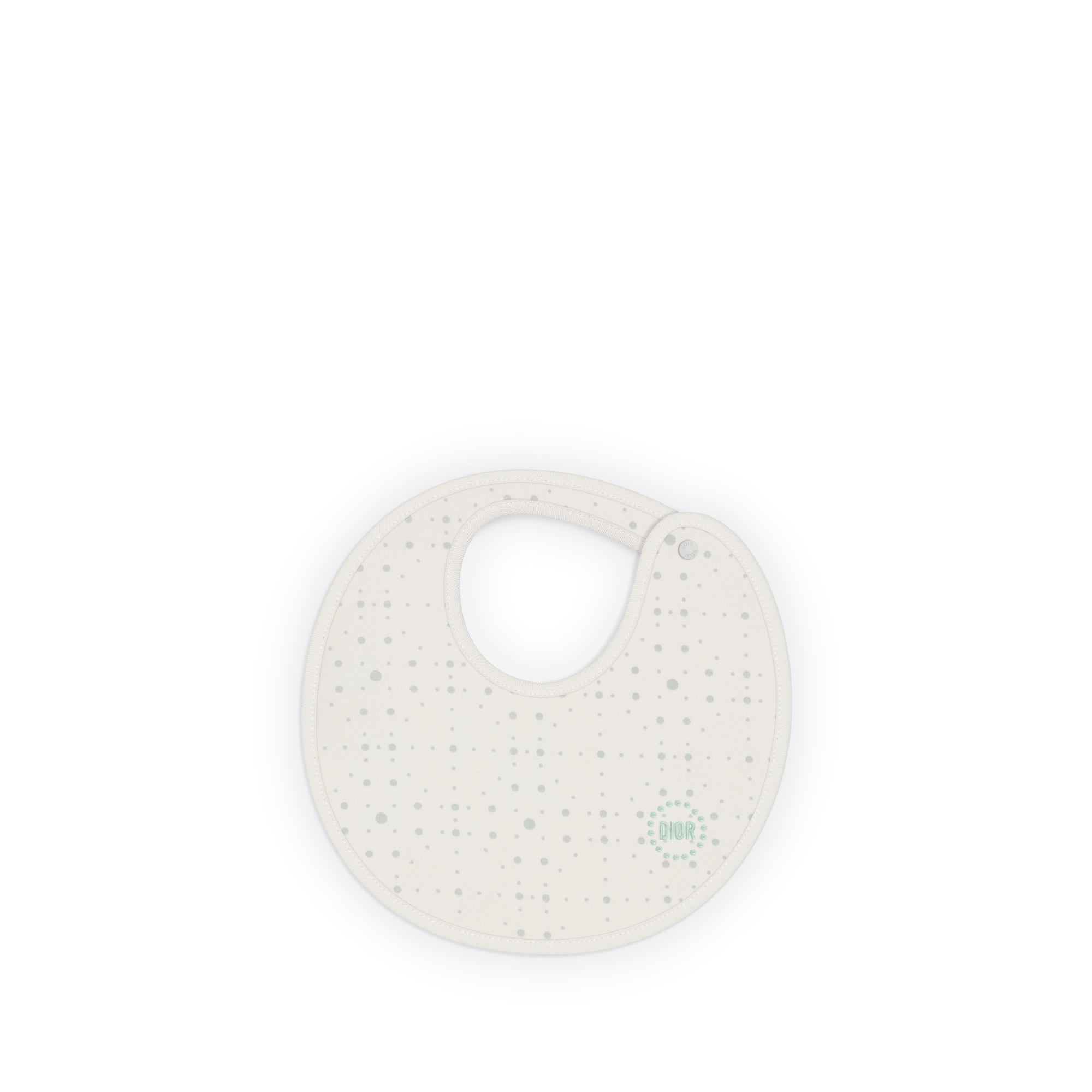 Newborn Gift Set Ivory Cotton Jersey with Celadon Revisited Cannage and Polka Dot Motif E04