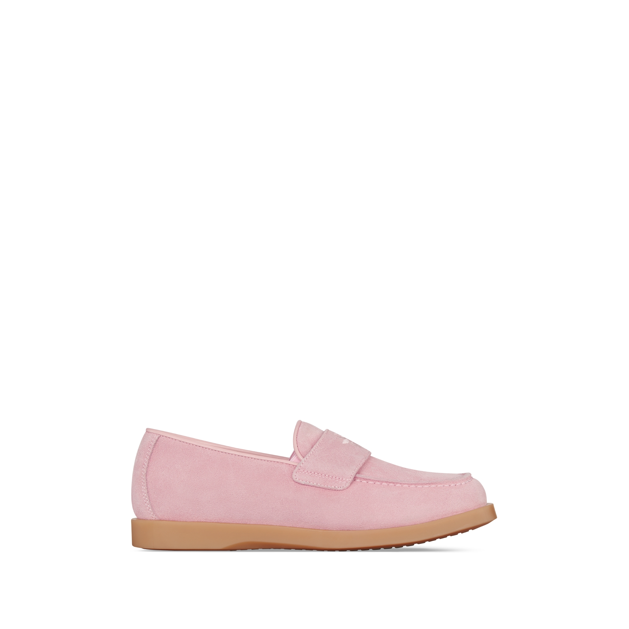 Mocassin enfant Suède rose pâle E02