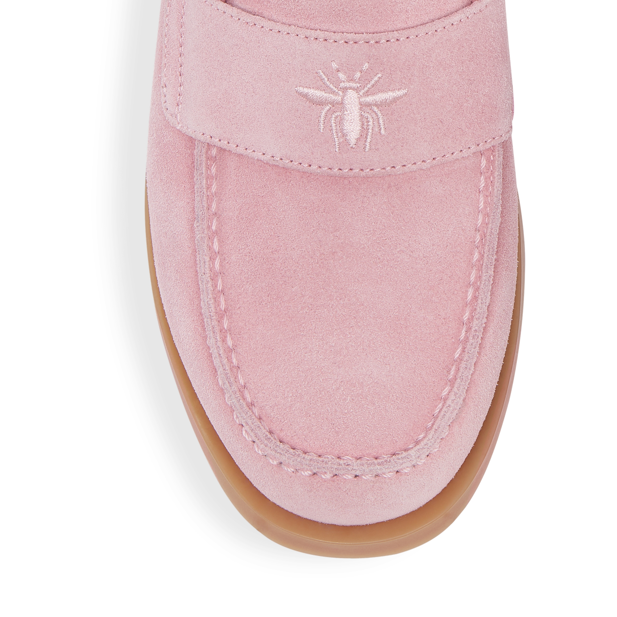 Mocassin enfant Suède rose pâle E09