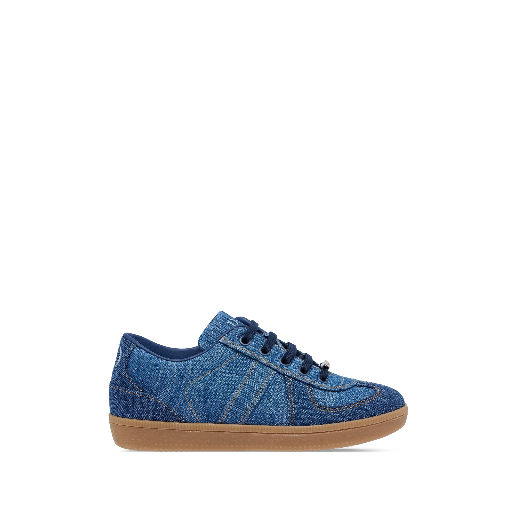 Little Kids' B01 Low-Top Sneaker Stonewashed Blue Cotton Denim E02