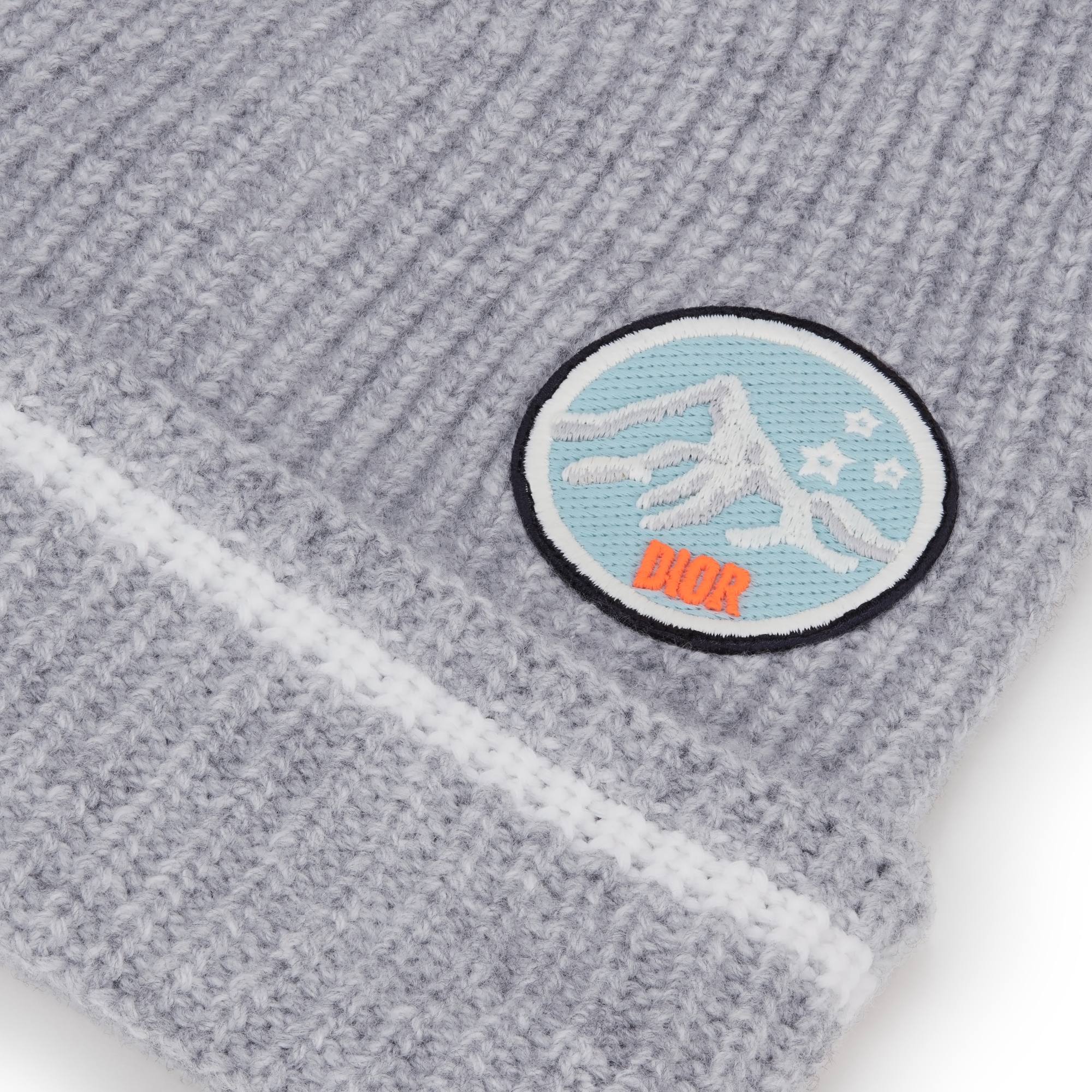 Kids' Beanie Heathered Gray Wool-Cashmere Knit E09