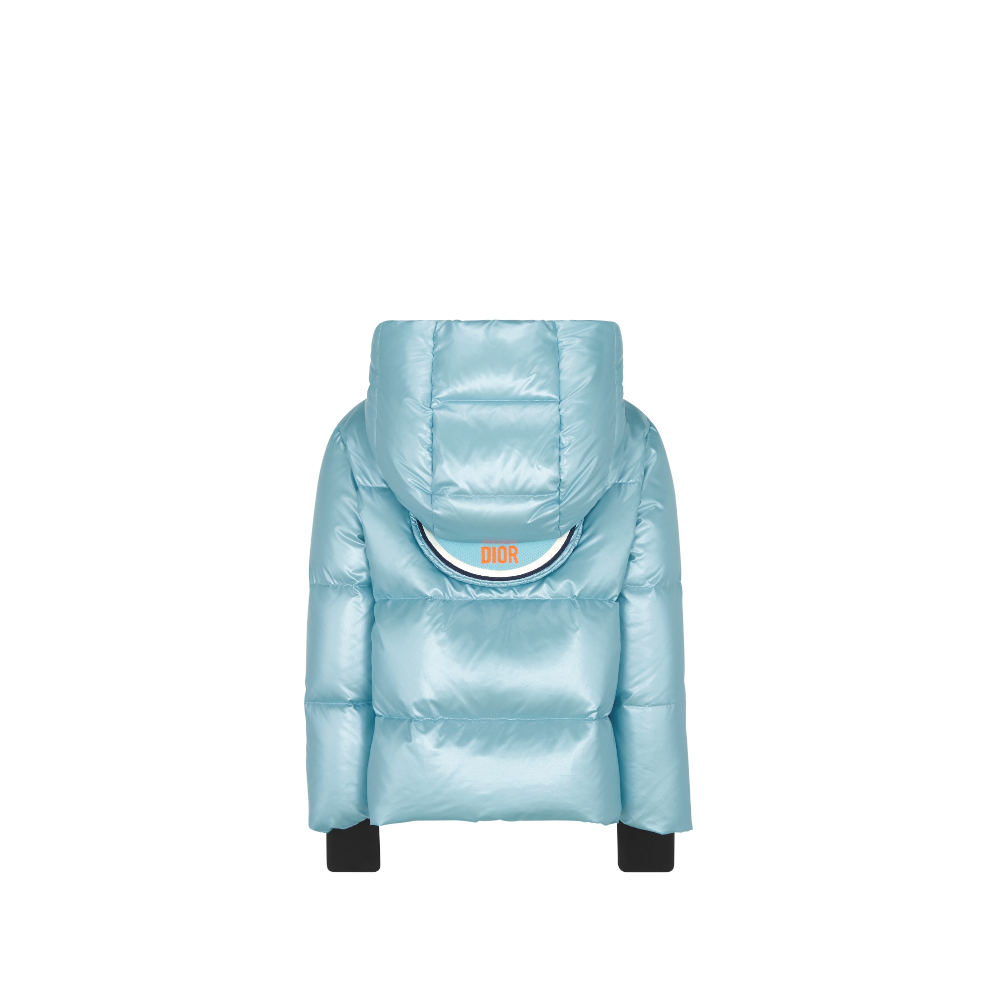 Daunenjacke mit Kapuze für Kinder Wasserabweisender Funktionsstoff in Gletscherblau E08