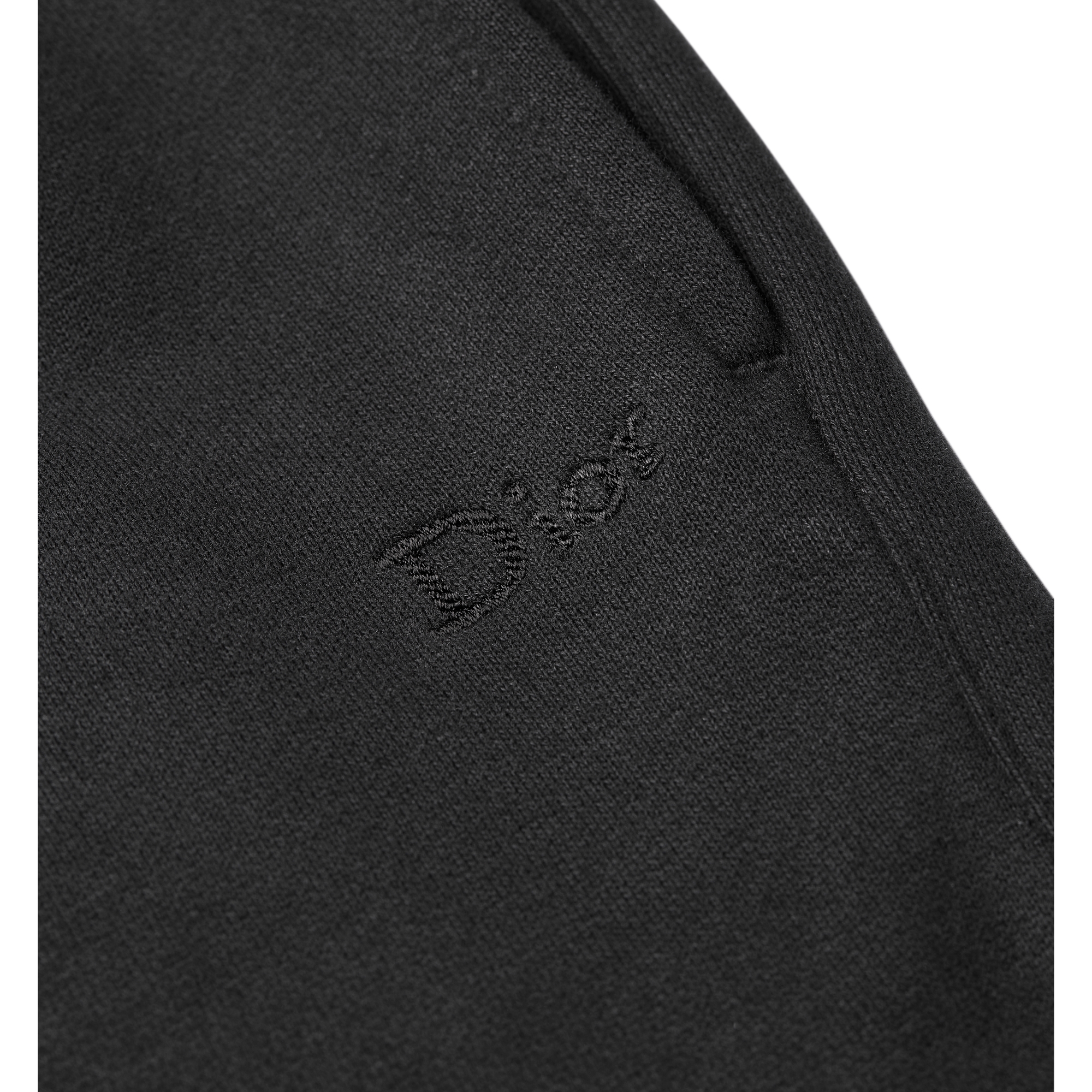 Kids' Track Pants Black Cotton Fleece E10