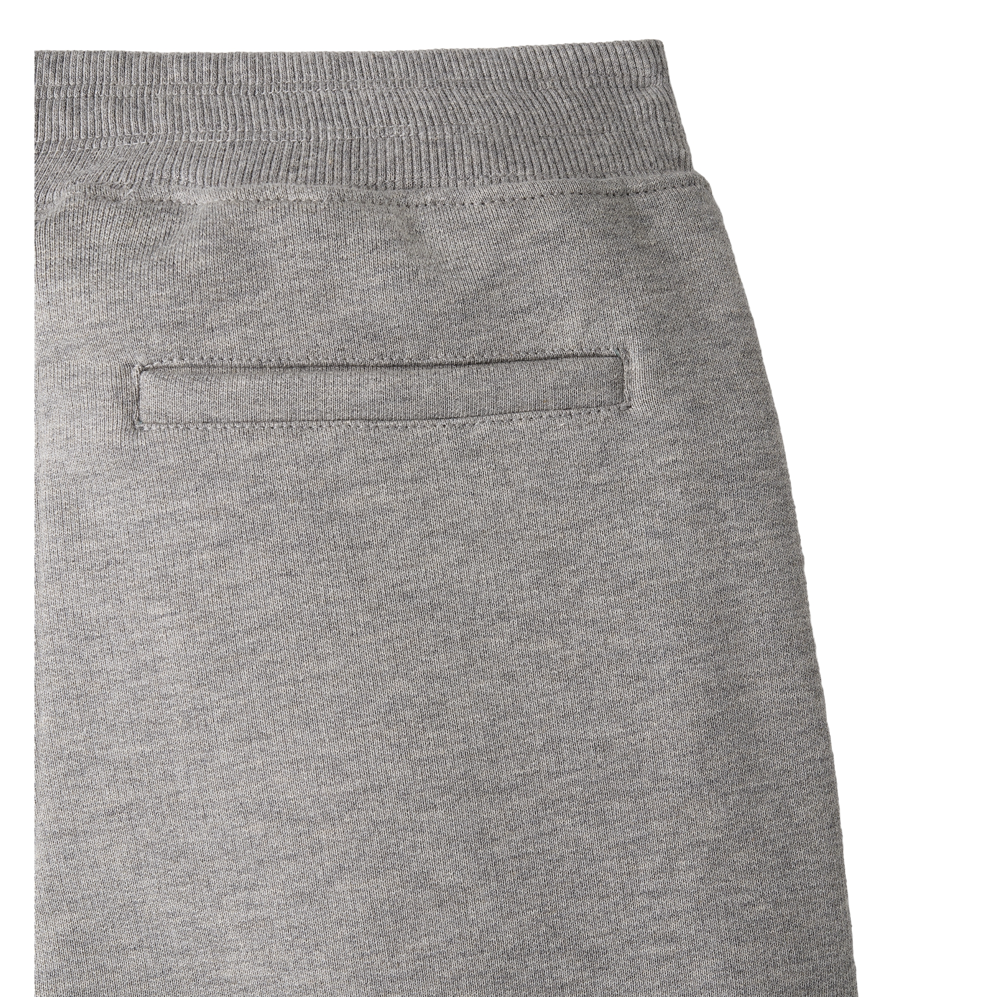 Kids' Track Shorts Gray Cotton Fleece E10