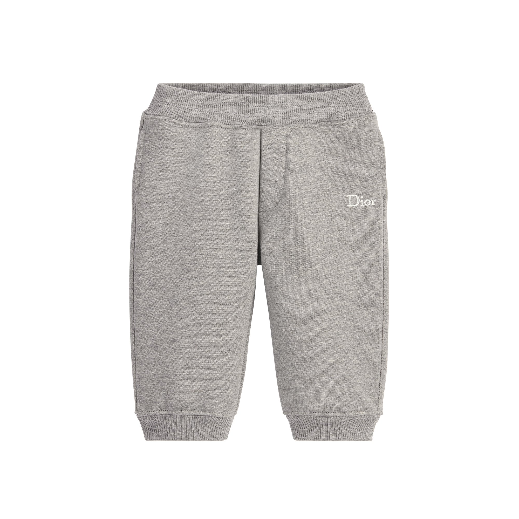 Baby Track Pants Gray Cotton Fleece E01