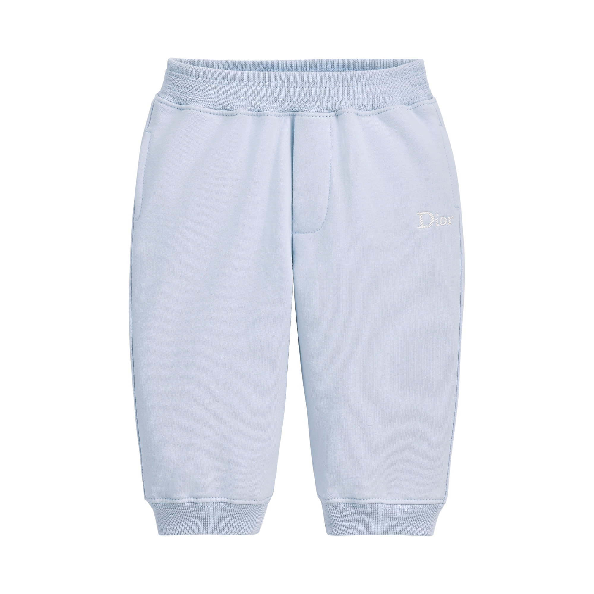 Baby Track Pants Light Blue Cotton Fleece E01