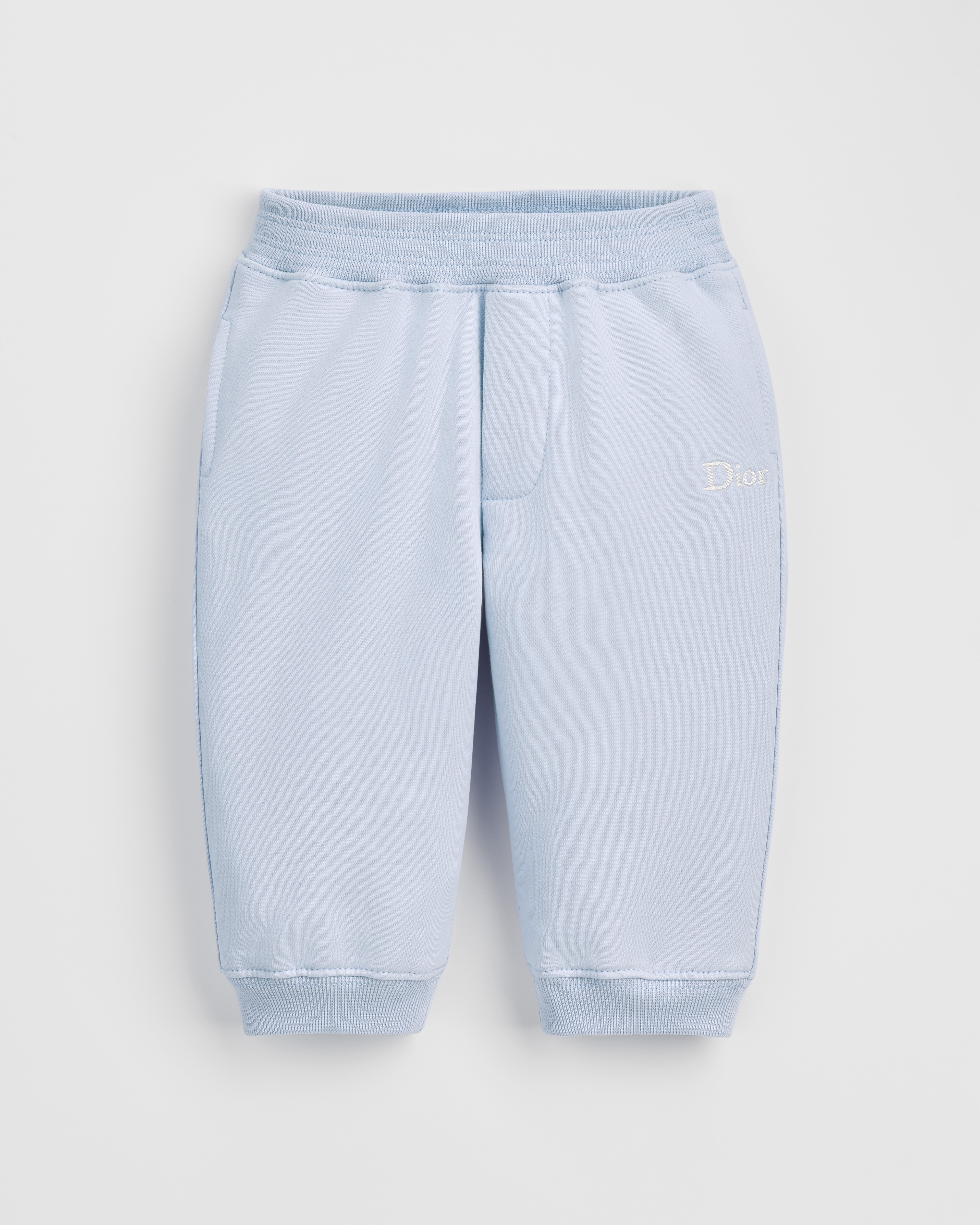Baby Track Pants Light Blue Cotton Fleece E01