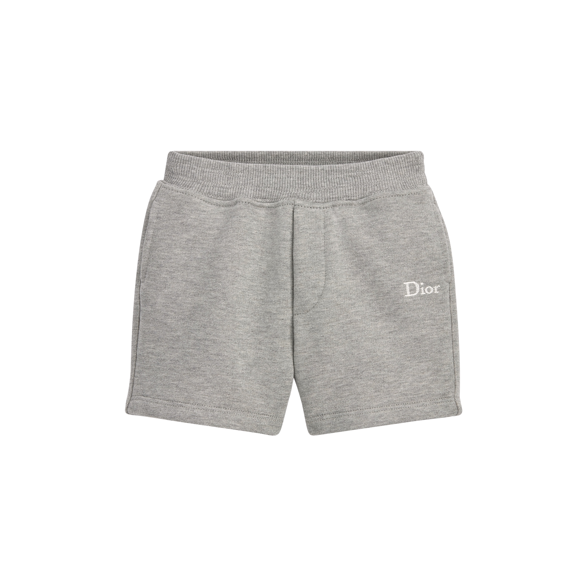 Baby Track Shorts Gray Cotton Fleece E01