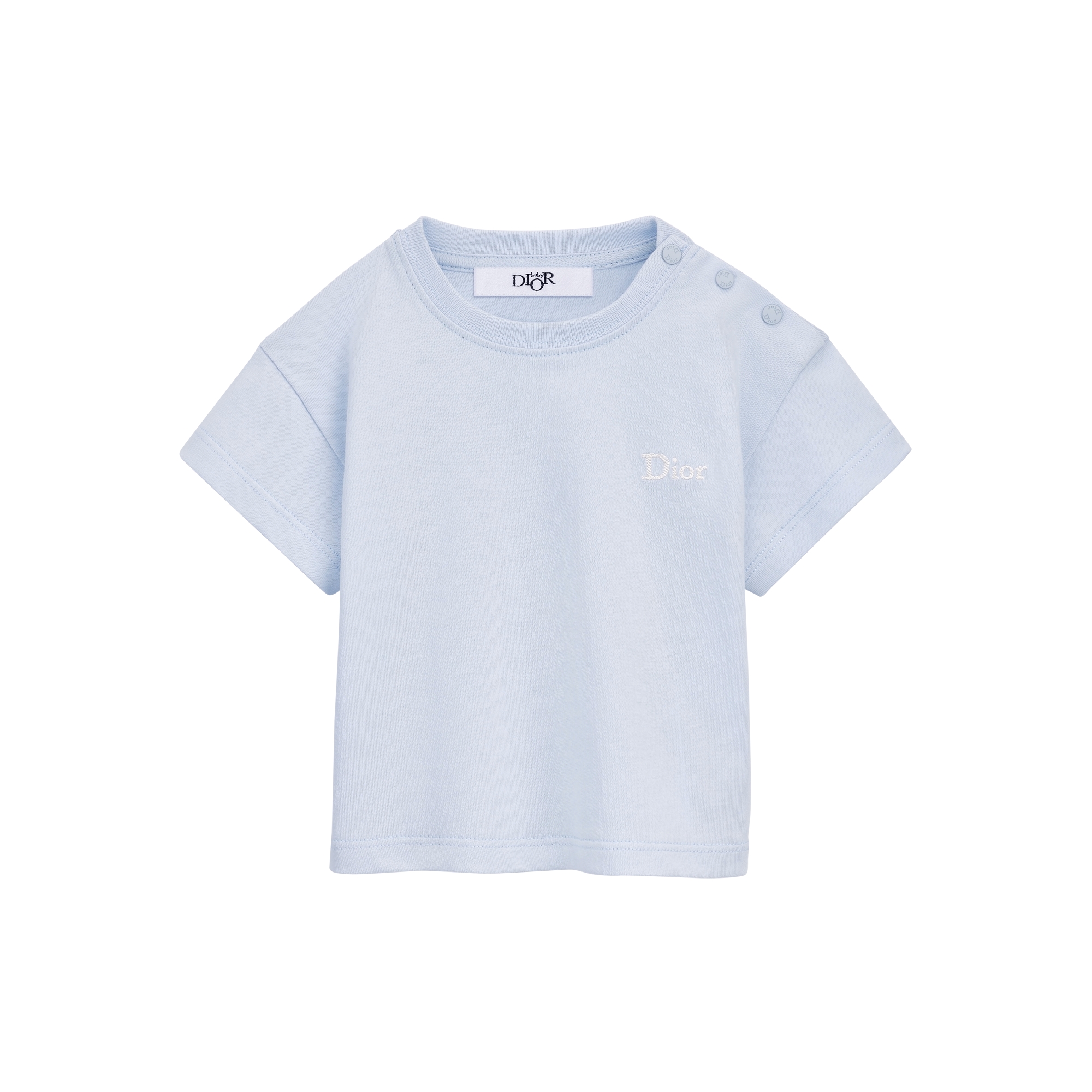 Baby T-Shirt Light Blue Cotton Jersey E01