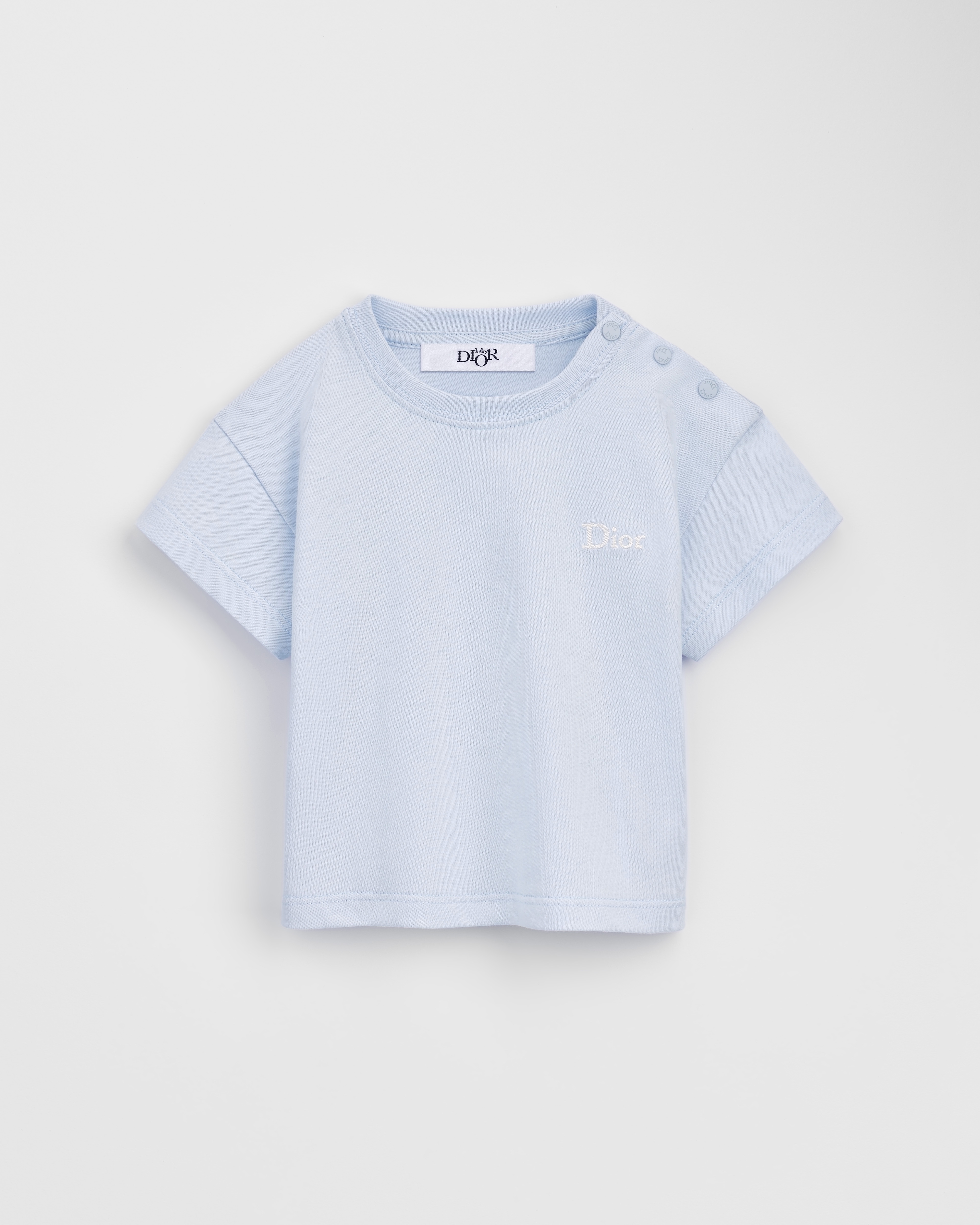 Baby T-Shirt Light Blue Cotton Jersey E01