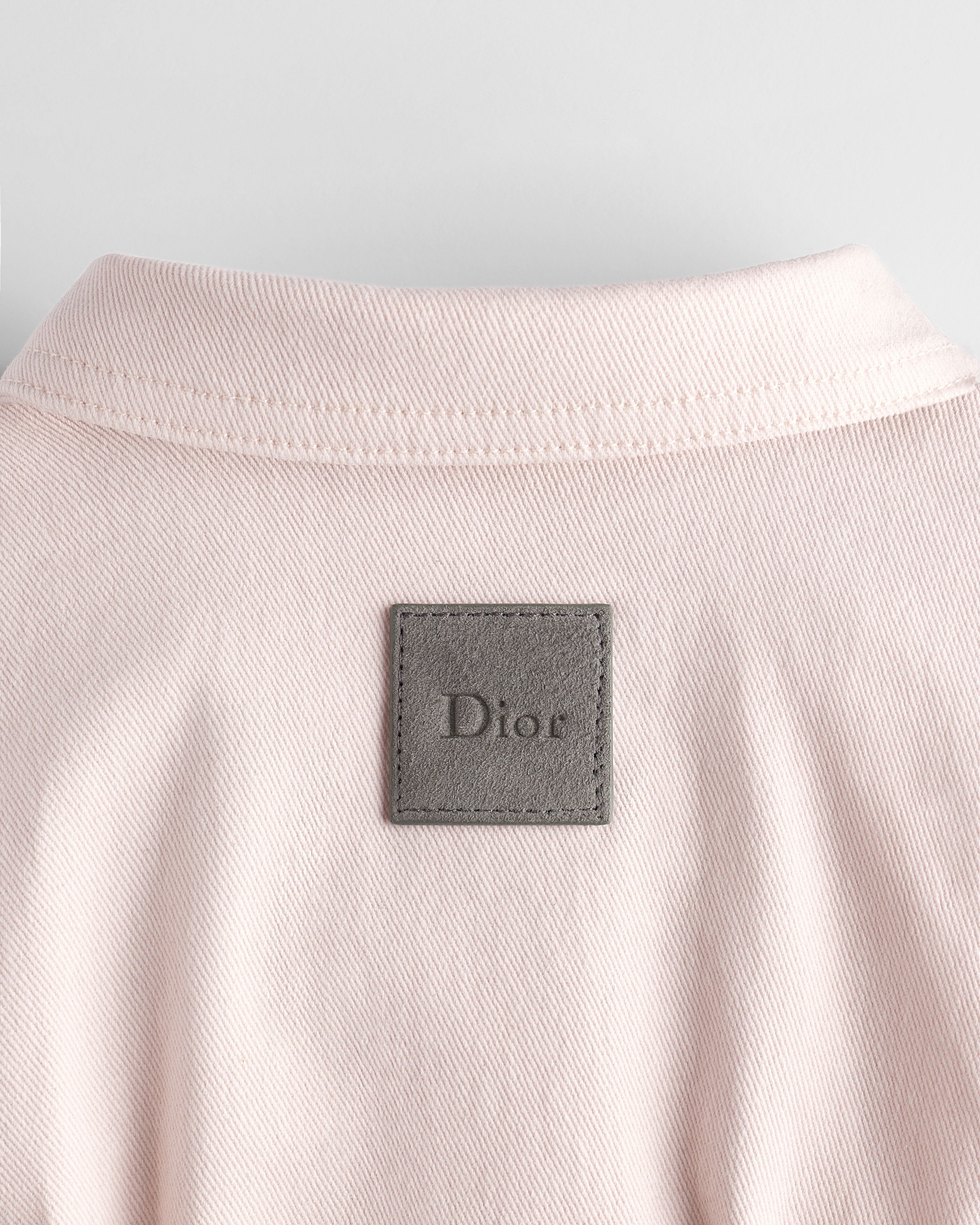 Kids' A-Line Cinched Dress Pale Pink Cotton Gabardine | DIOR ID