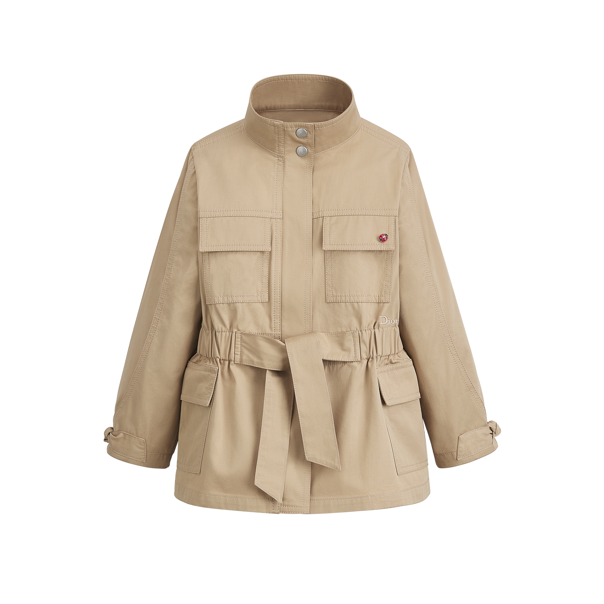 Kids' Safari Jacket Beige Cotton E01