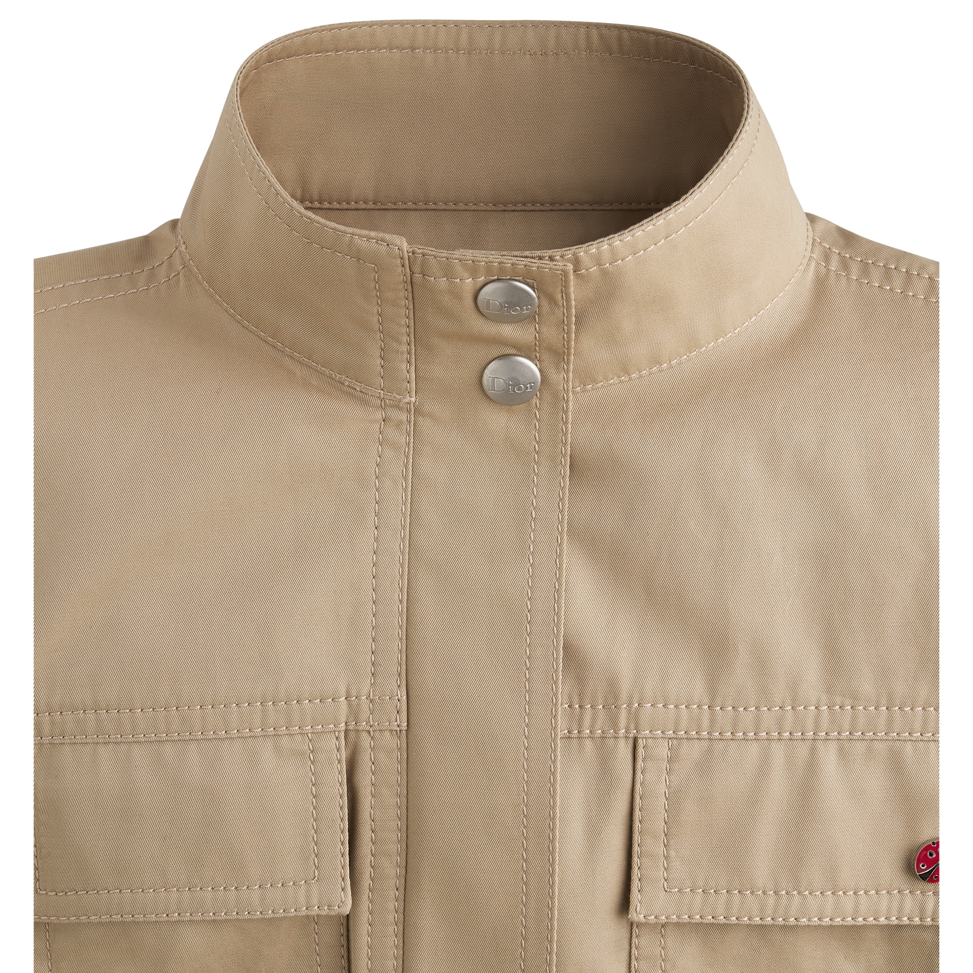 Kids' Safari Jacket Beige Cotton E10