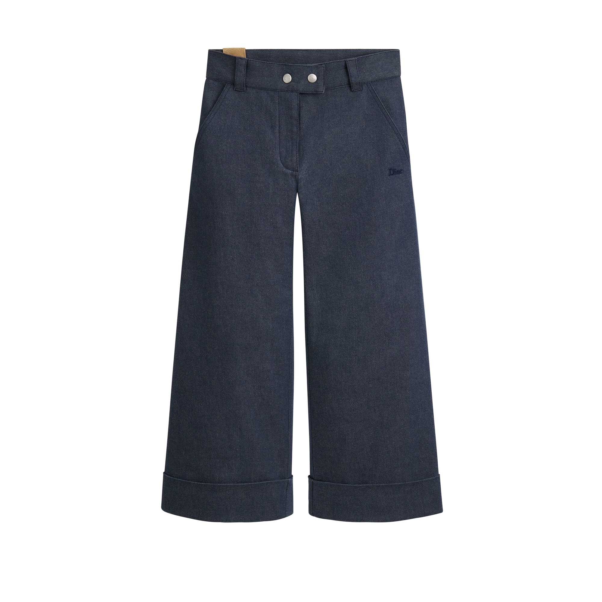 Kids' Wide-Leg Jeans Blue Raw Cotton Denim E01