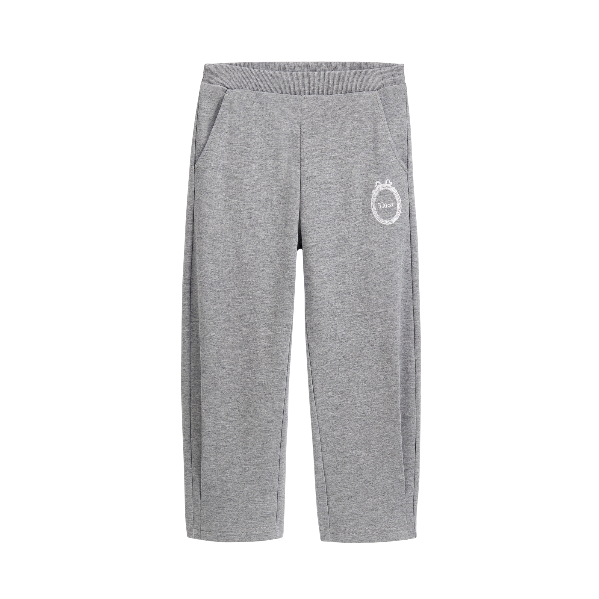 Kids' Track Pants Gray Modal Fleece E01
