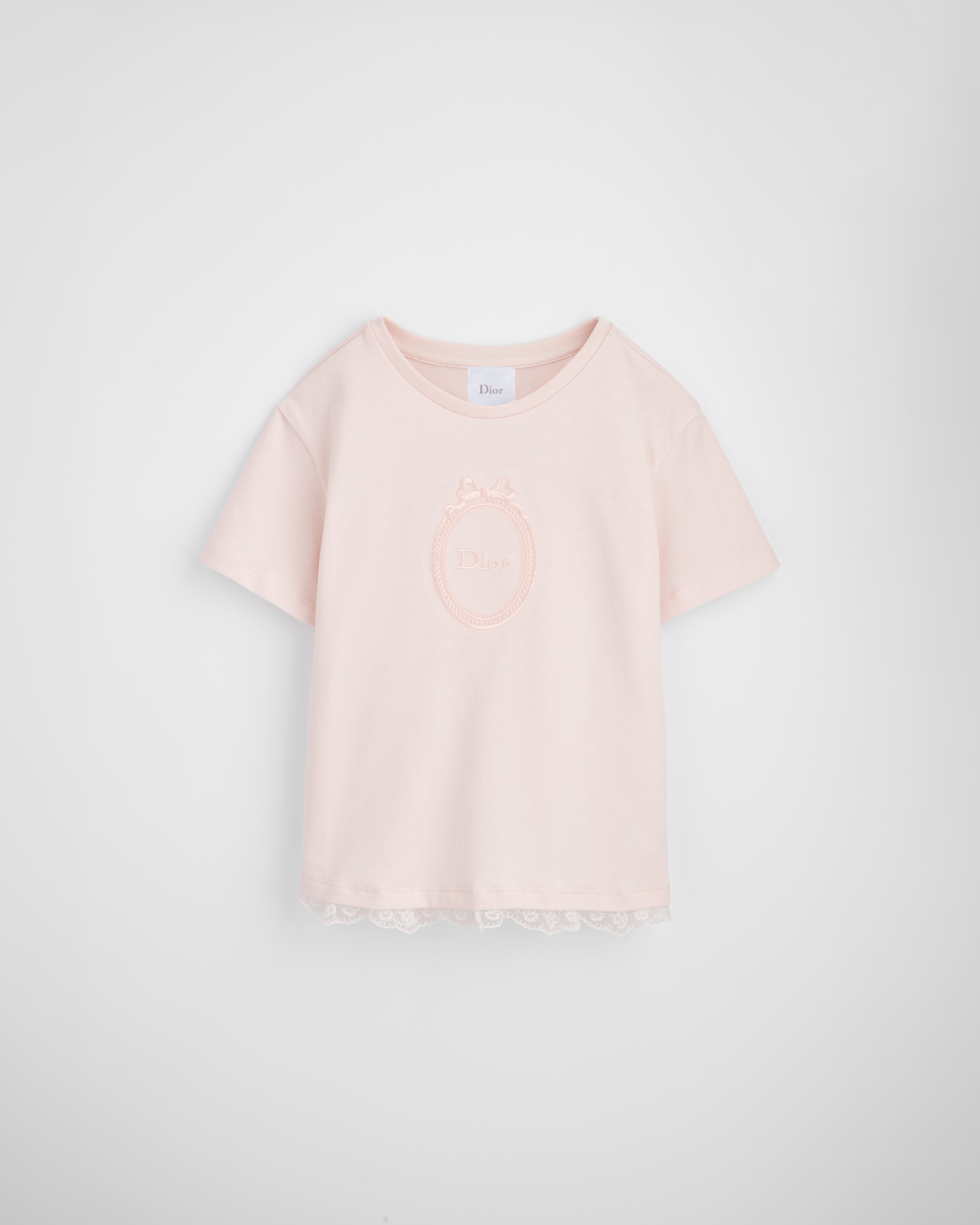Kids' T-Shirt Pale Pink Cotton Jersey E01